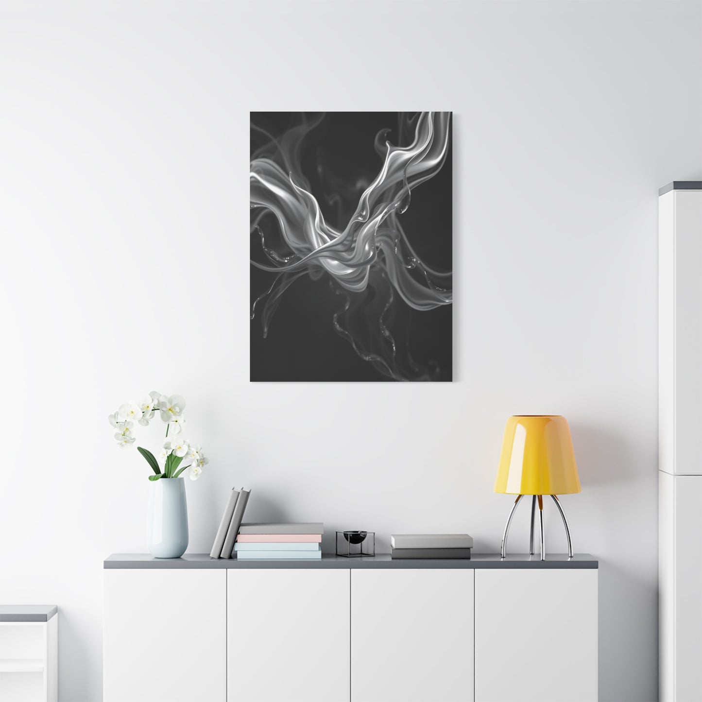 Gray & White Art Canvas Art 9 Wall Art & Canvas Print
