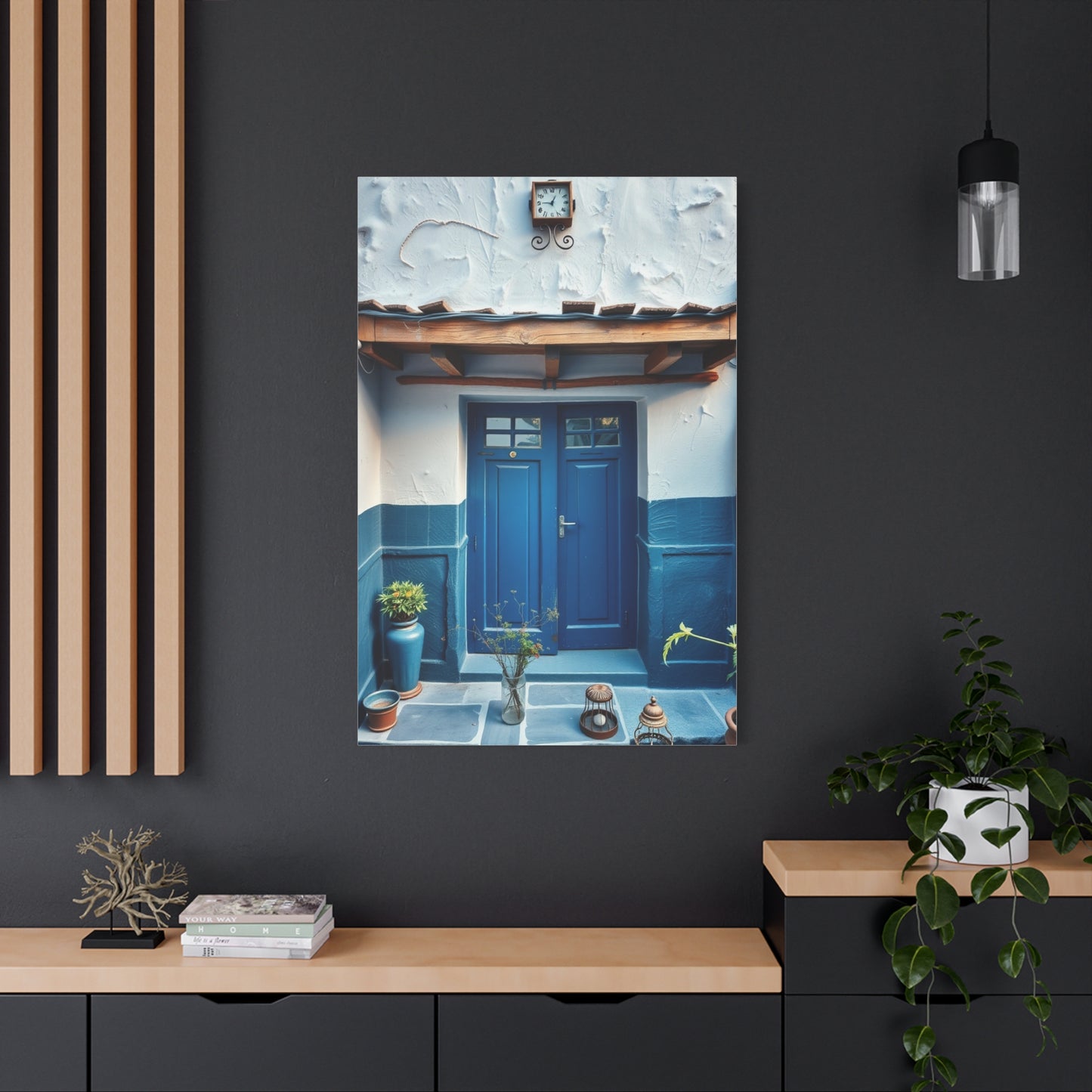 Supreme Collection Blue and White Art Wall Art & Canvas Print