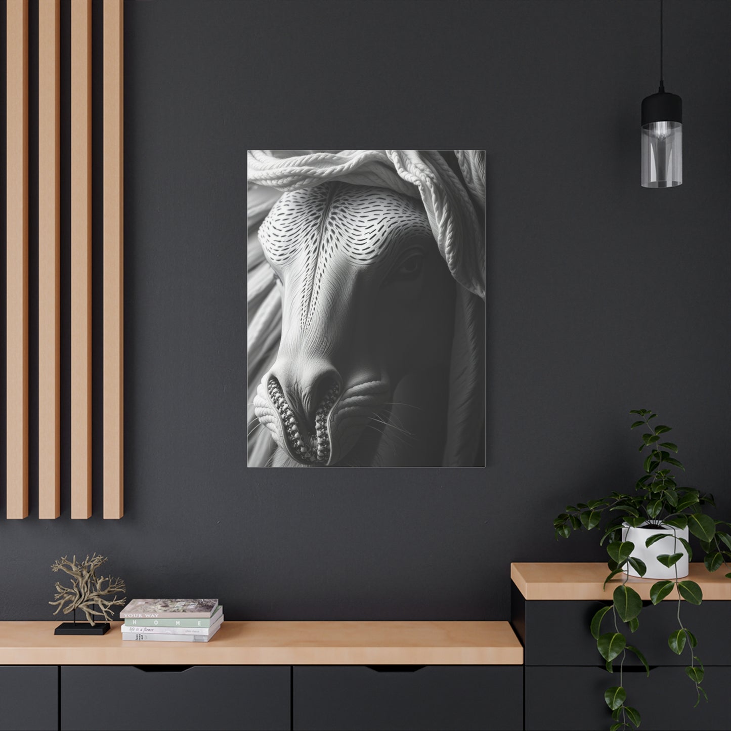 Luxe Noir Blanc Canvas Wall Art & Canvas Print