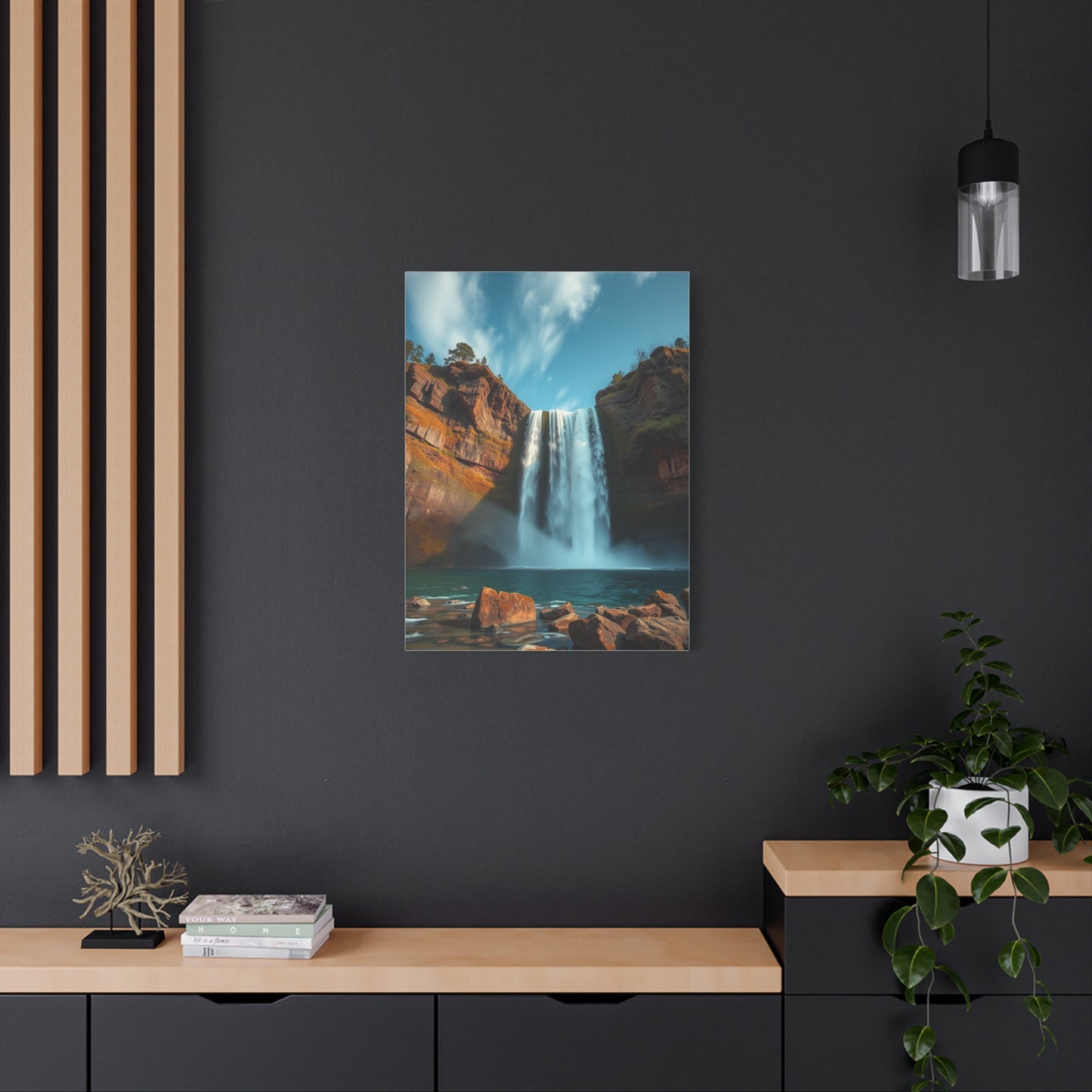 Opulent Waterfall Illusion Wall Art & Canvas Print