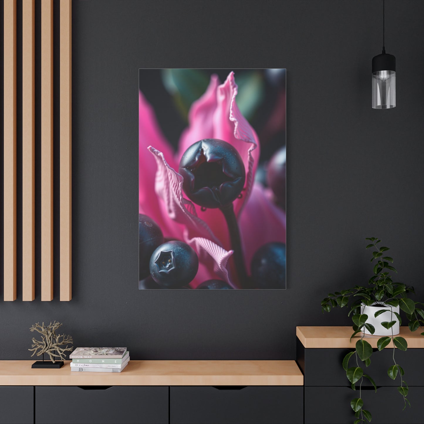 Masterpiece Blush and Blueberry Art Vision Wall Art & Canvas Print