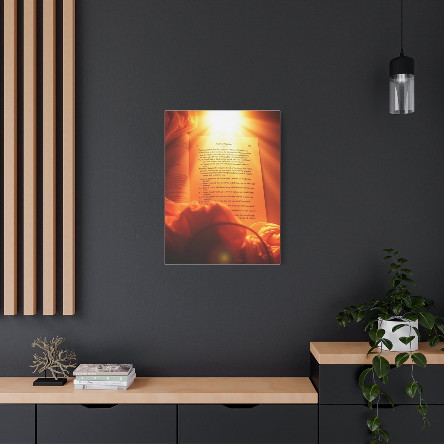 Sanctified Calligraphy Canvas Wall Art & Canvas Print