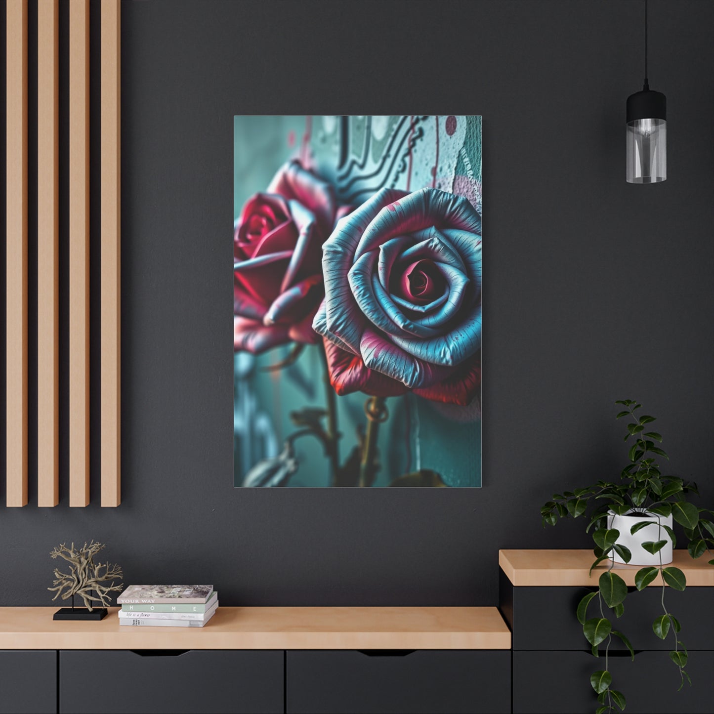Gilded Bloom Street Art Wall Art & Canvas Print