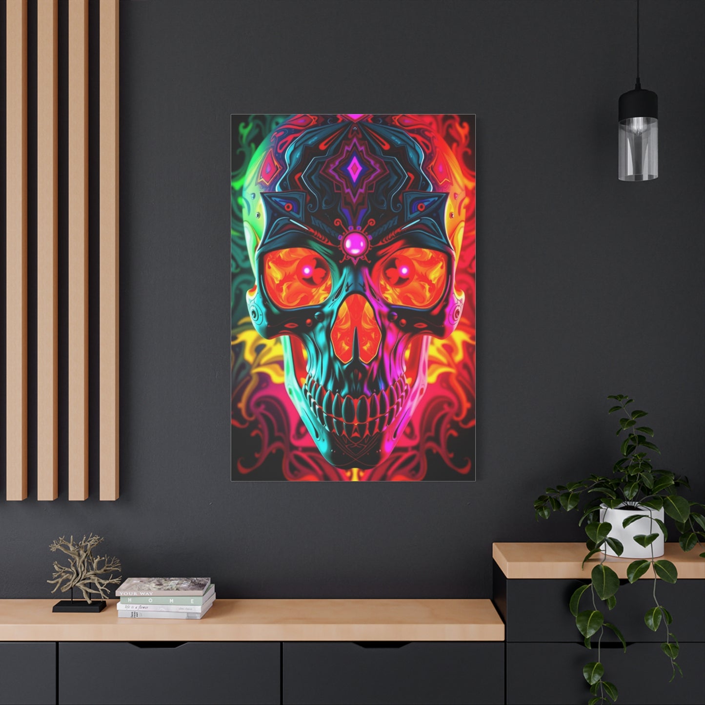 Supreme Art Of 3D Trippy Skull Art By Ali Gulec Art Collection Wall Art & Canvas Print