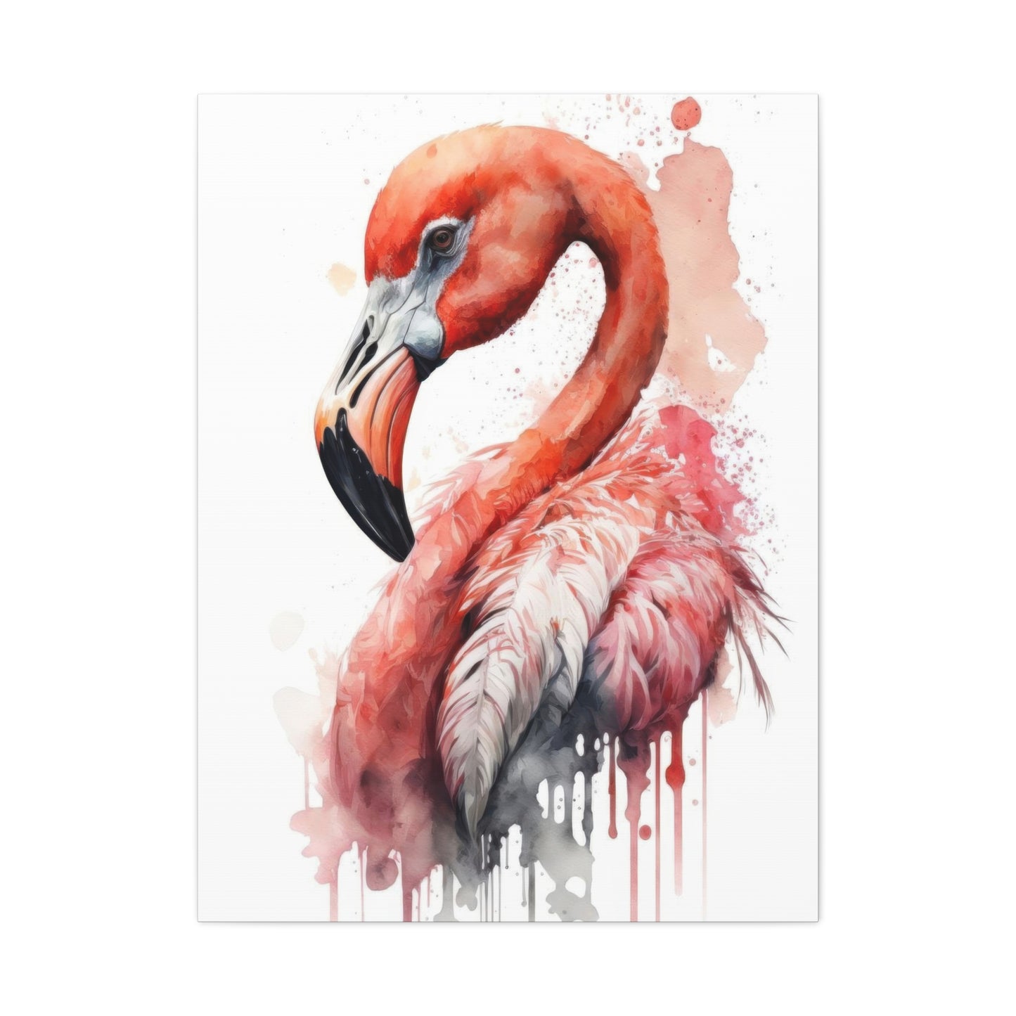 Flaming Pink Paintflow Wall Art & Canvas Prints