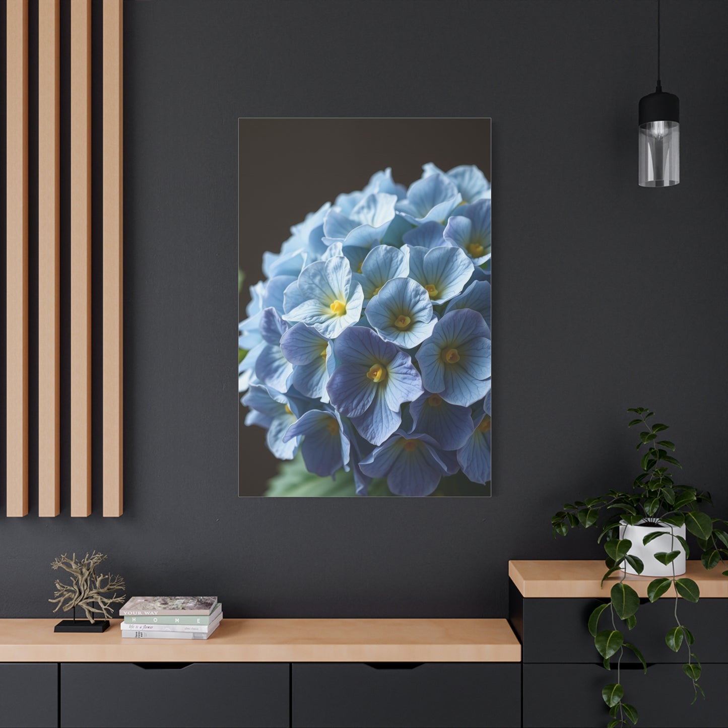 Hydrangea Flower Art Refined Canvas Wall Art & Canvas Print