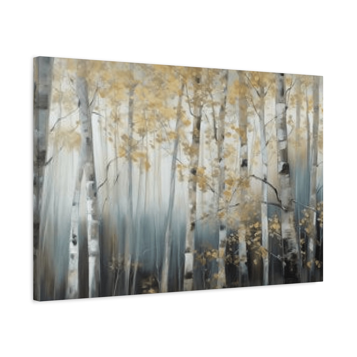 Close Birch Trees Painting Wall Art & Canvas Prints