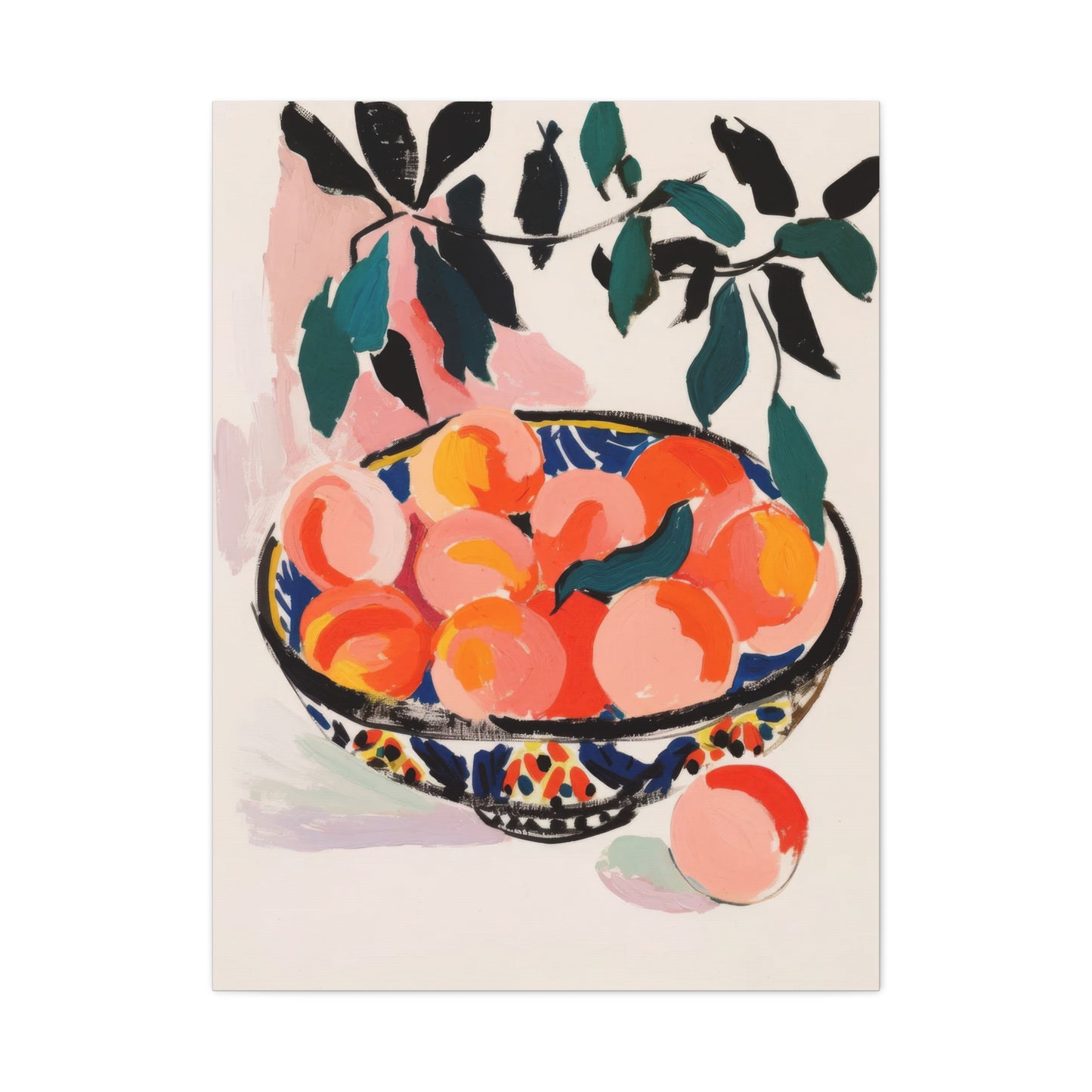Peach Bowl Wall Art & Canvas Prints