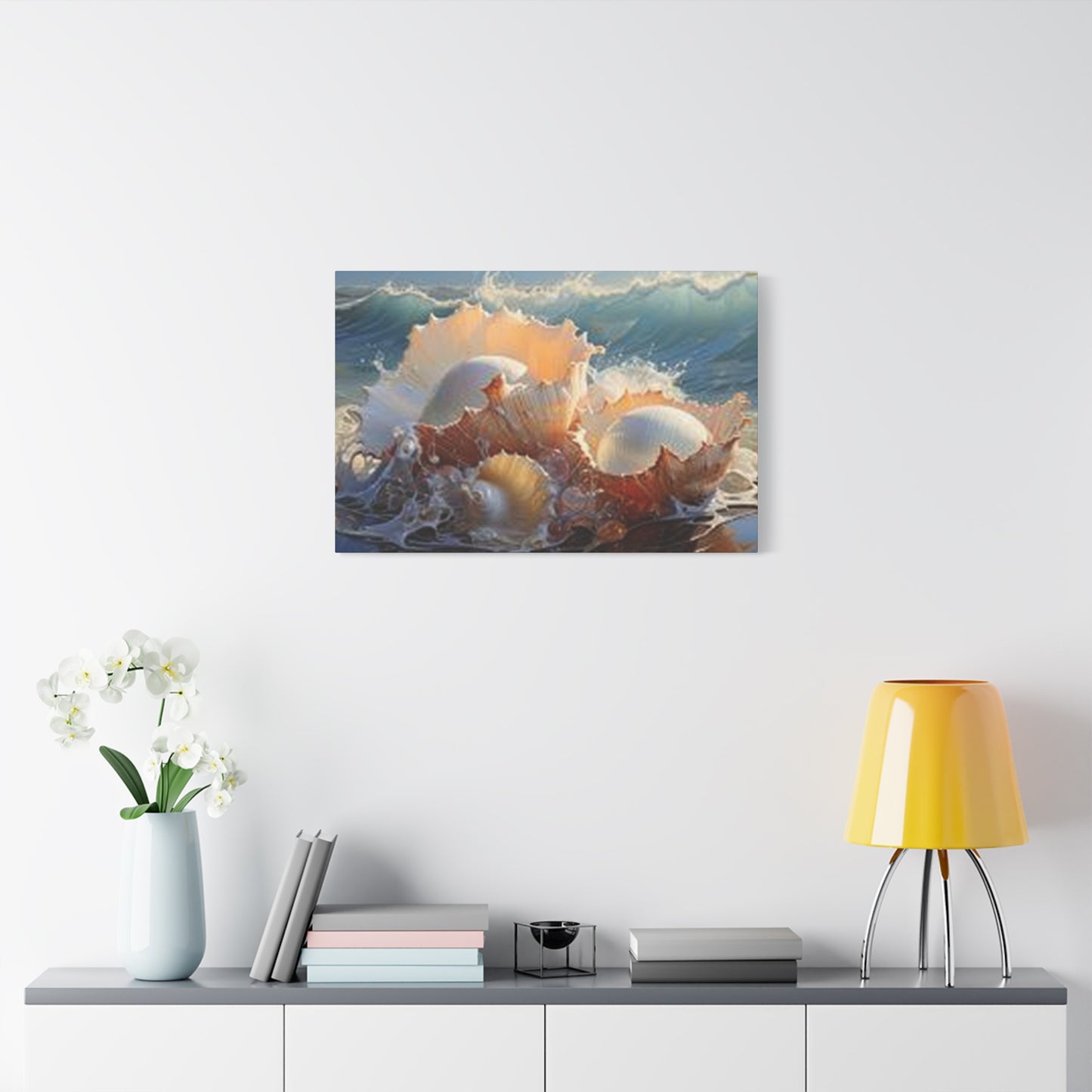 Shells At Sea Shore Wall Art & Canvas Prints