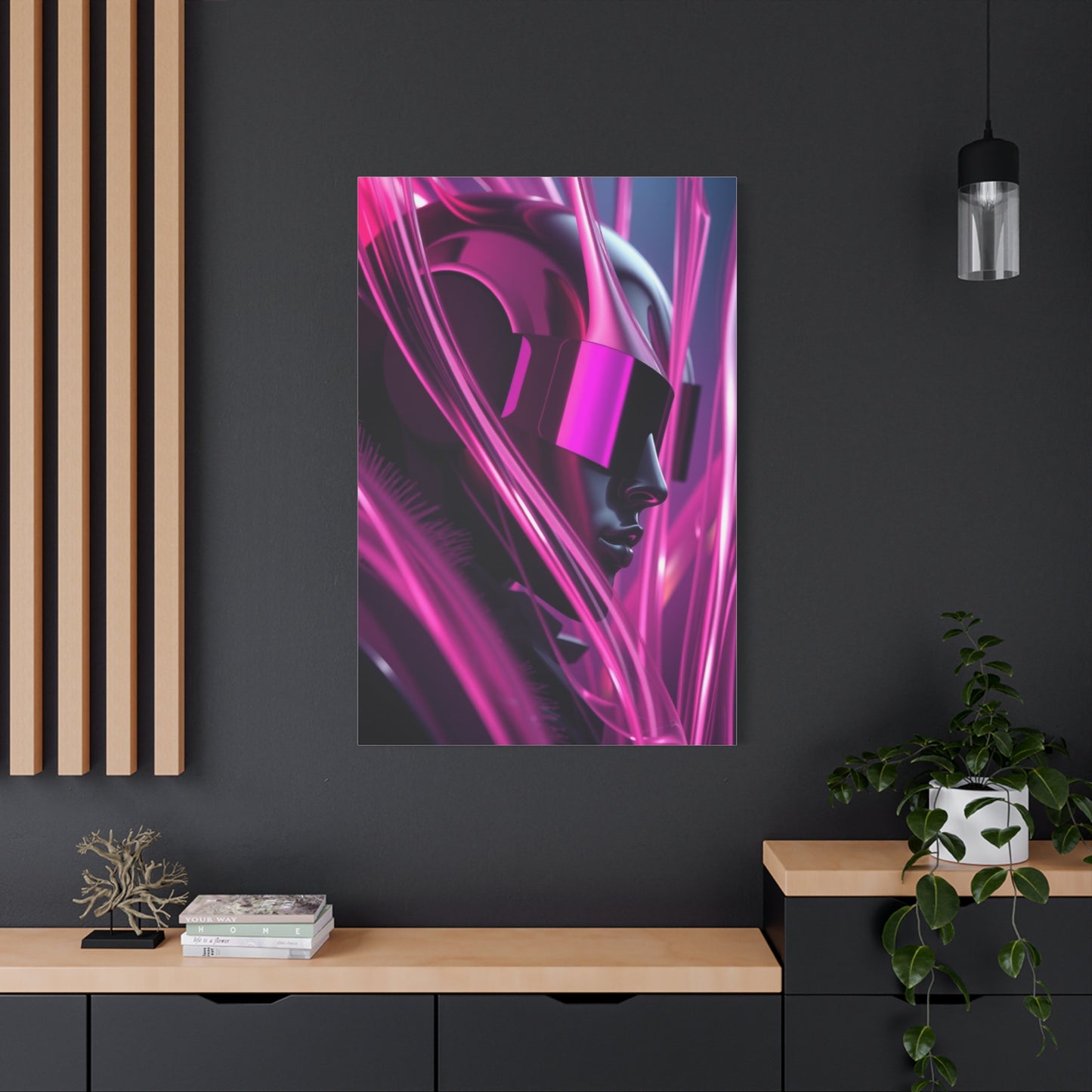 Masterpiece Black & Pink Art Vision Wall Art & Canvas Print