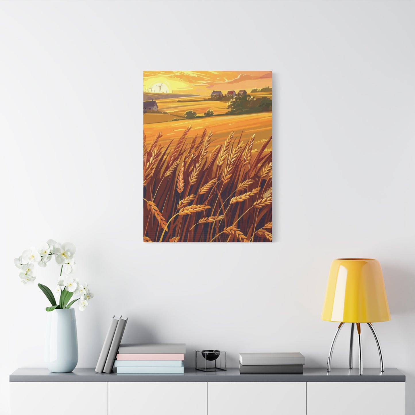 Golden Wheat Fields Countryside Wall Art & Canvas Prints
