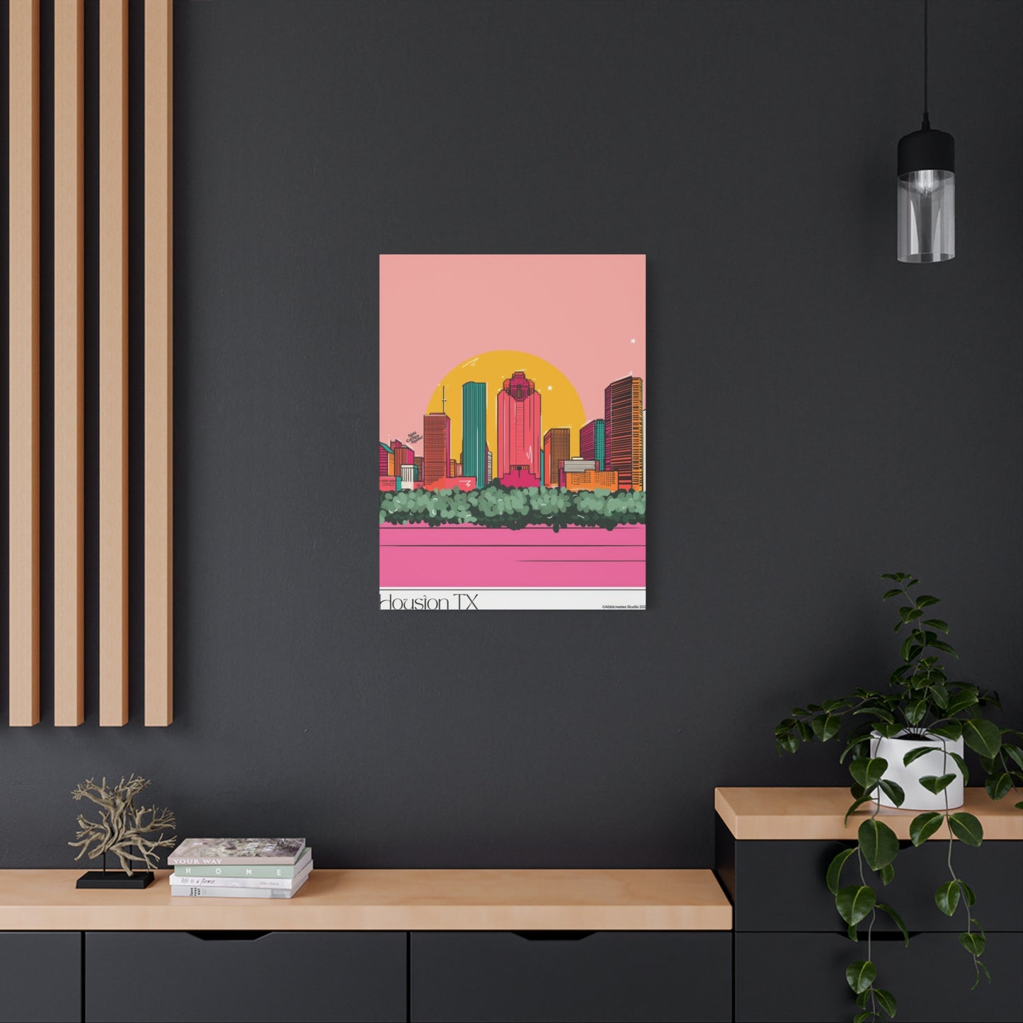 Houston Skyline Abbicreates Wall Art & Canvas Prints
