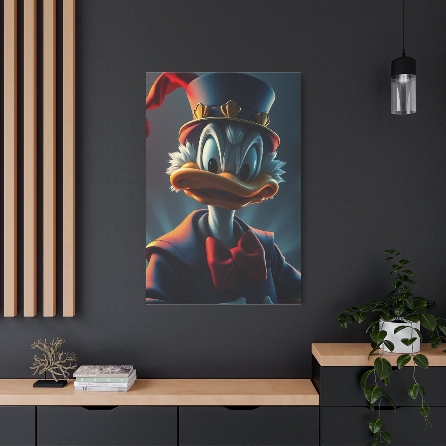Dagobert Scrooge McDuck Art Premium Canvas 19 Wall Art & Canvas Print