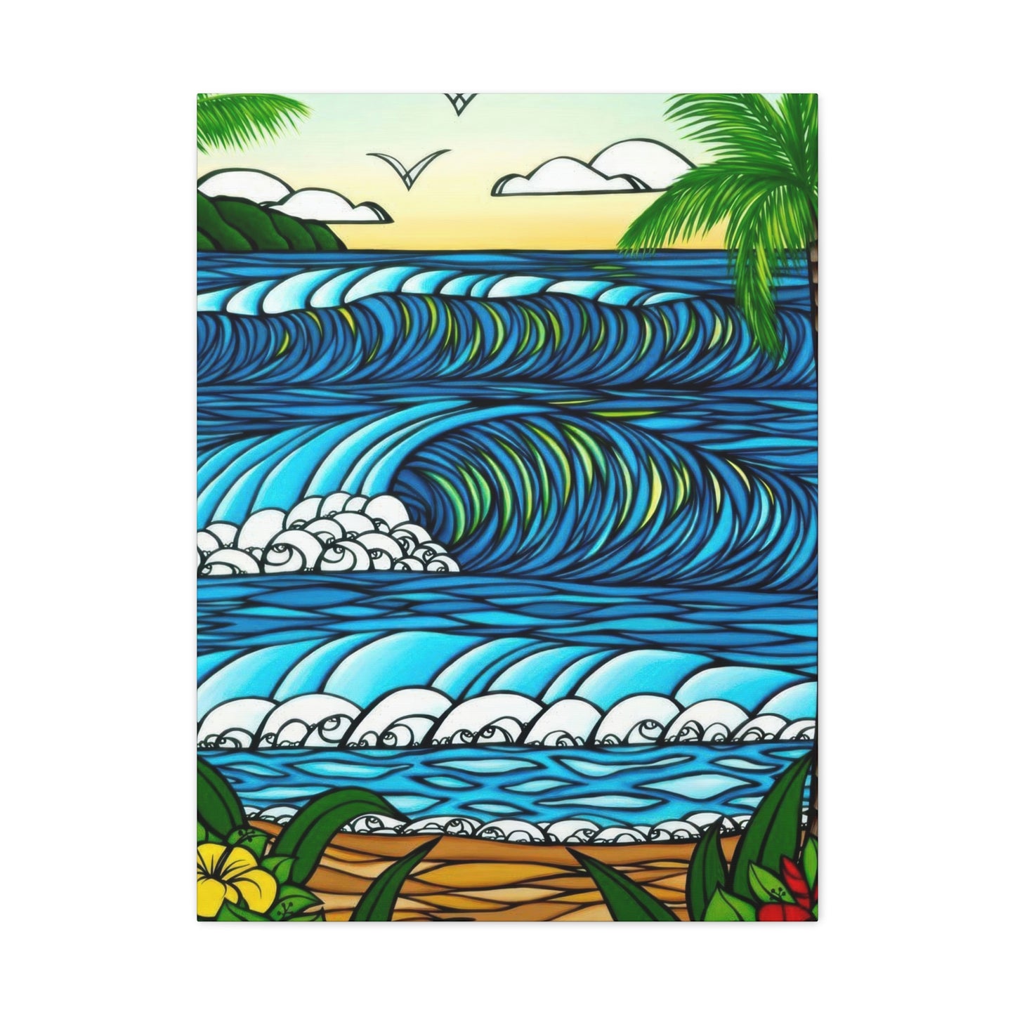 Hawaiian Waves Wall Art & Canvas Prints