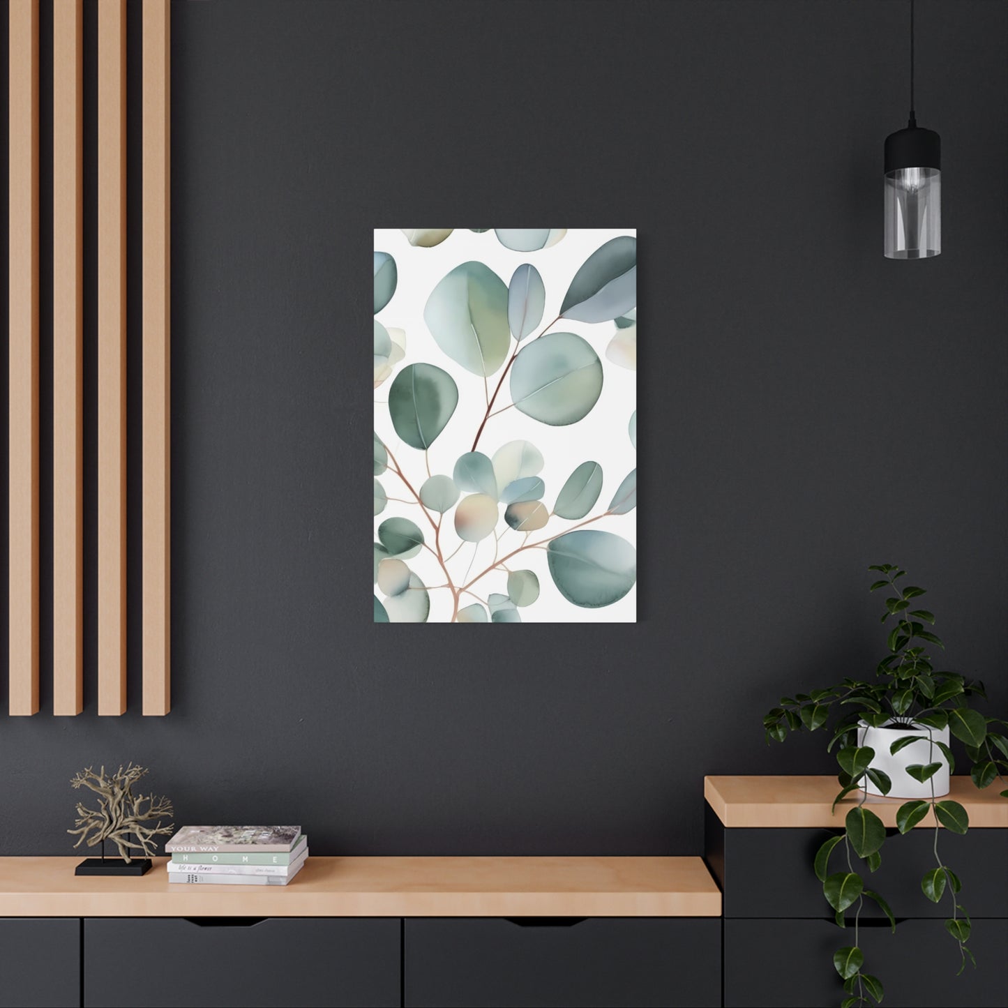 Eucalyptus Leaves Shapes Wall Art & Canvas Prints