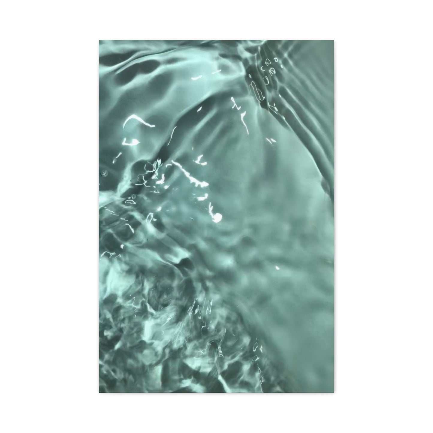 Green Cool Water Layers Wall Art & Canvas Prints