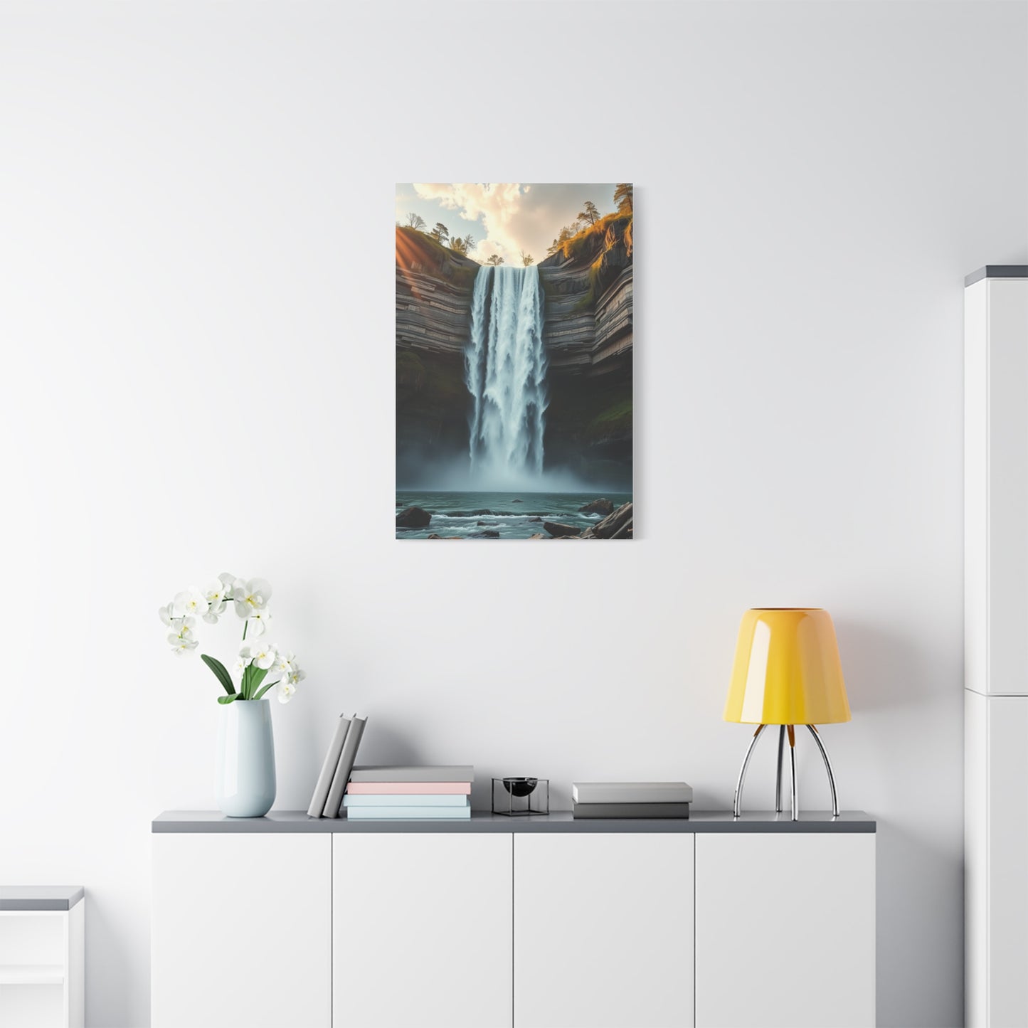 Pristine Cascade Tapestry Wall Art & Canvas Print