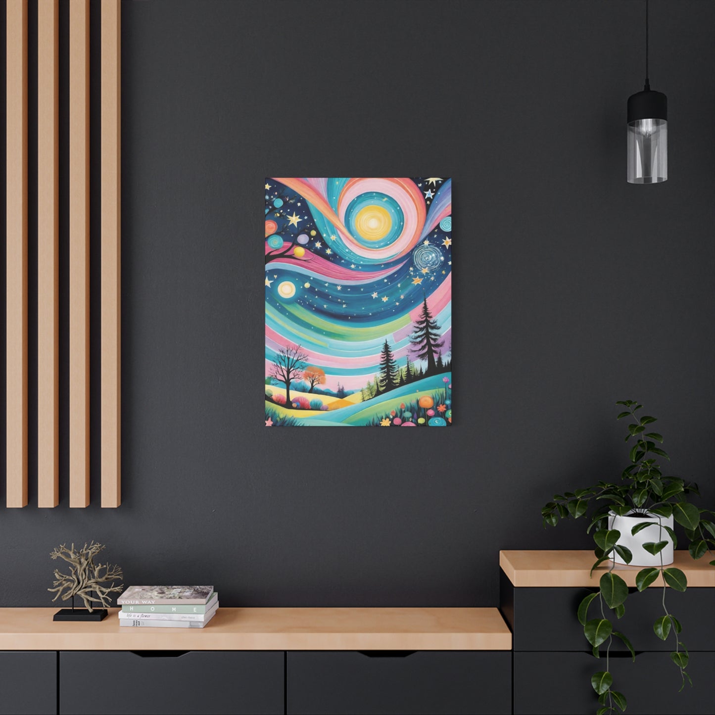 Twirly Sky Vibrant Wall Art & Canvas Prints