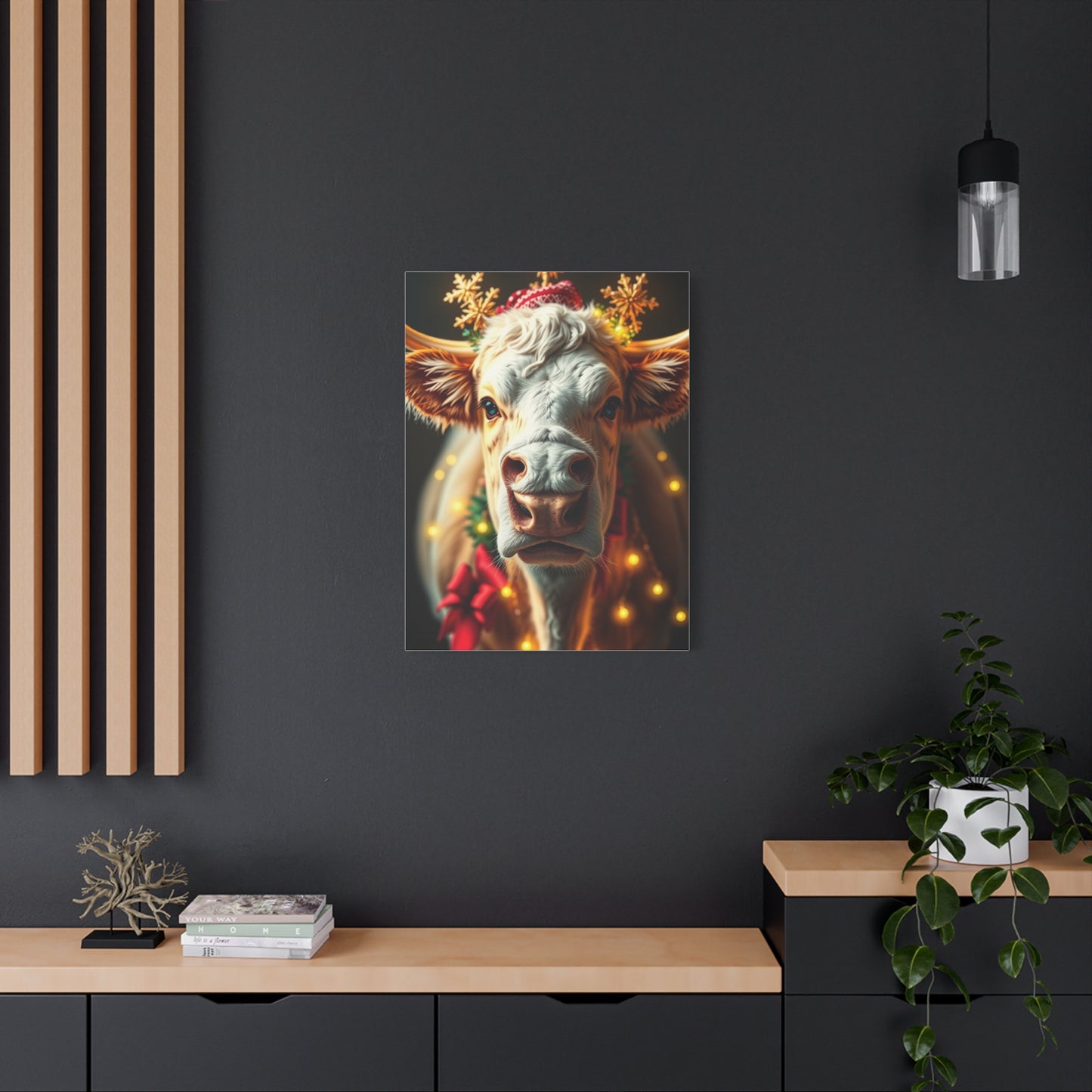 Jubilant Cattle Wonderland Art wall art & canvas print