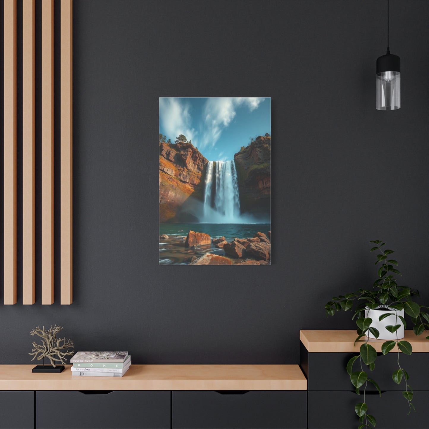 Opulent Waterfall Illusion Wall Art & Canvas Print