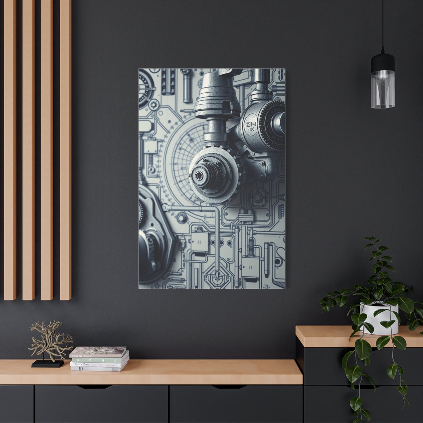 Vision Engineering & Machinery Blueprints Art Art Wall Art & Canvas Print
