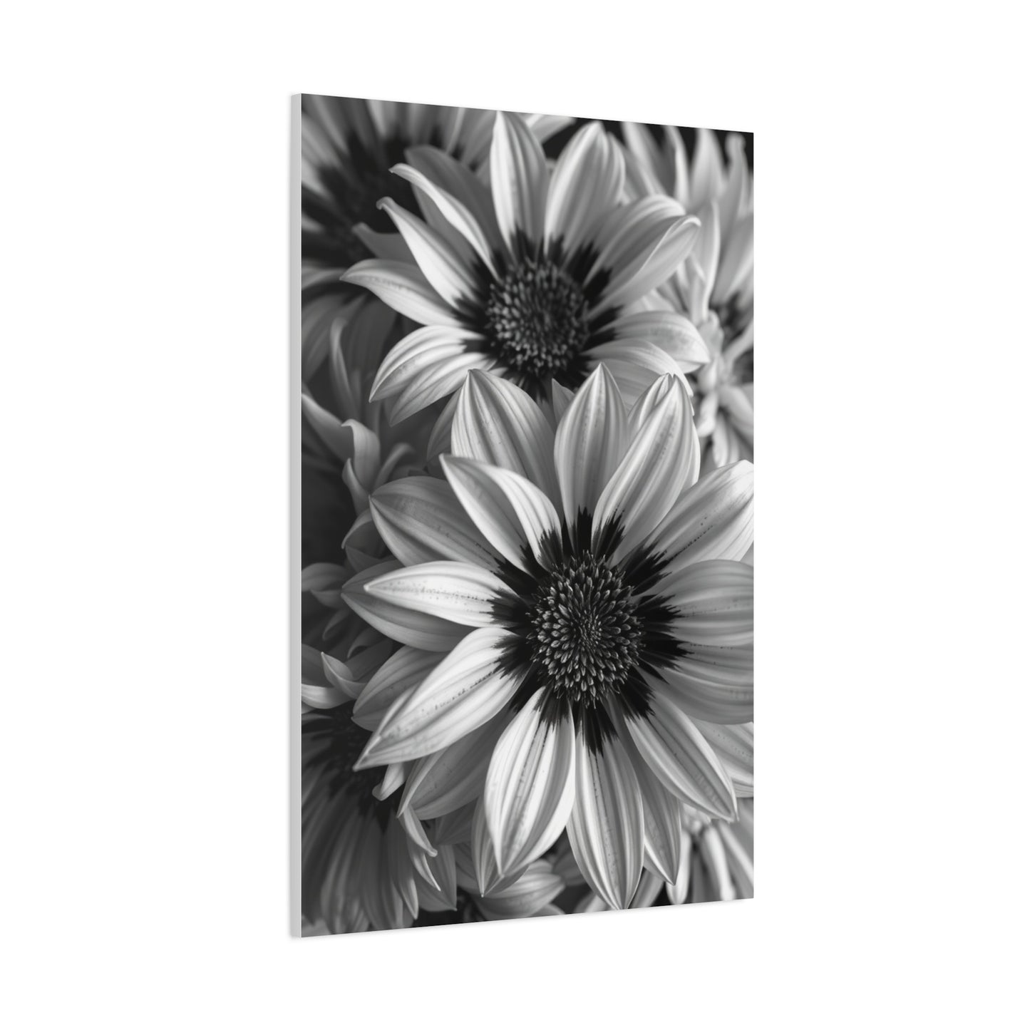 Ebon & Ivory Petal Harmony Wall Art & Canvas Print