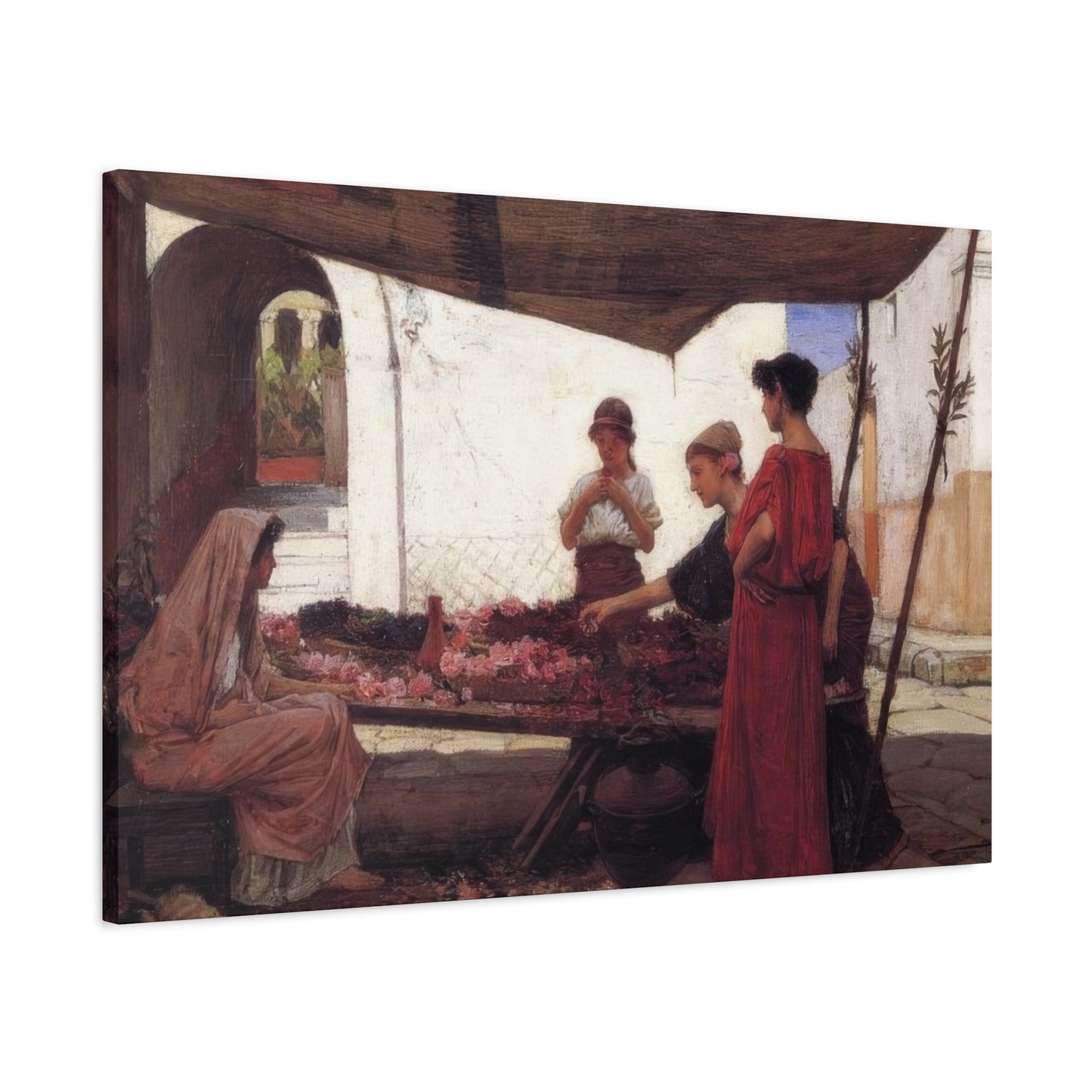 John William A Flower Stall Wall Art & Canvas Prints