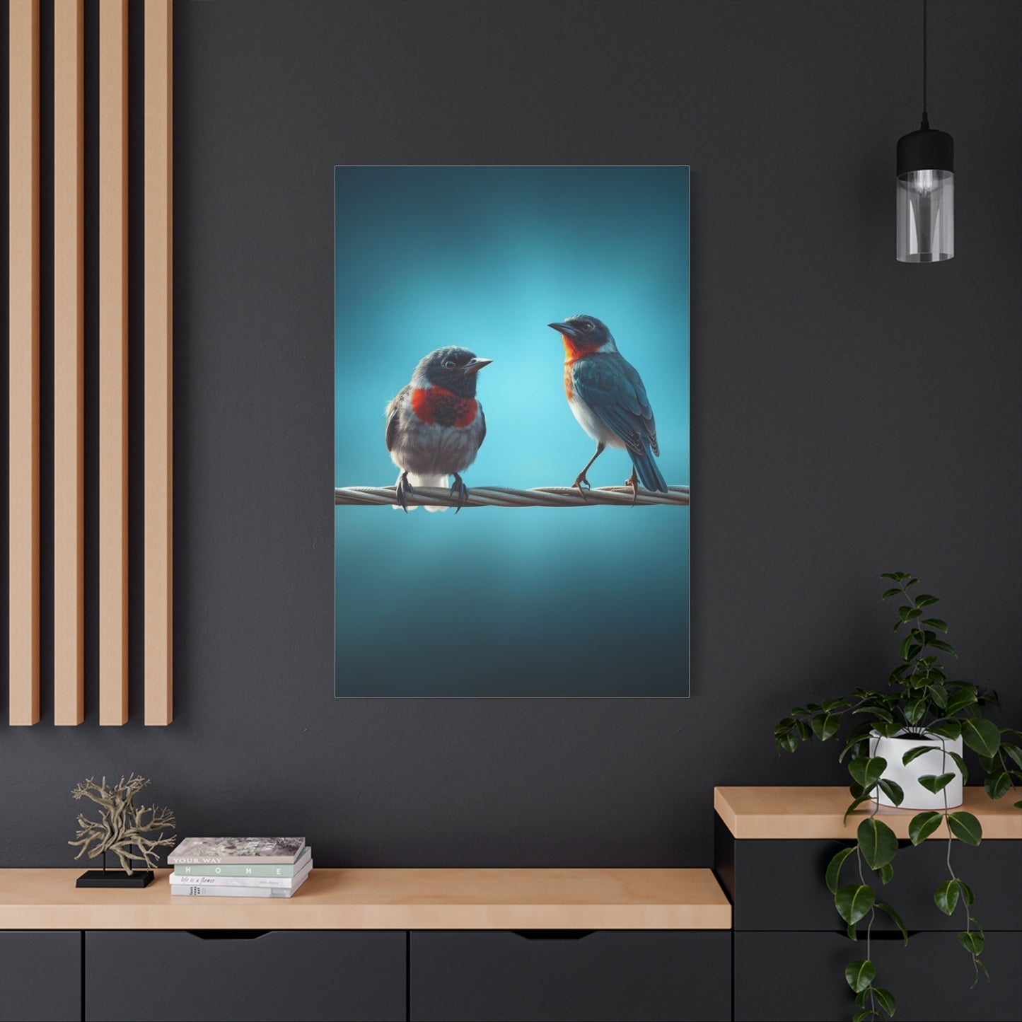Birds On a Wire Art Supreme Gallery Wall Art & Canvas Print