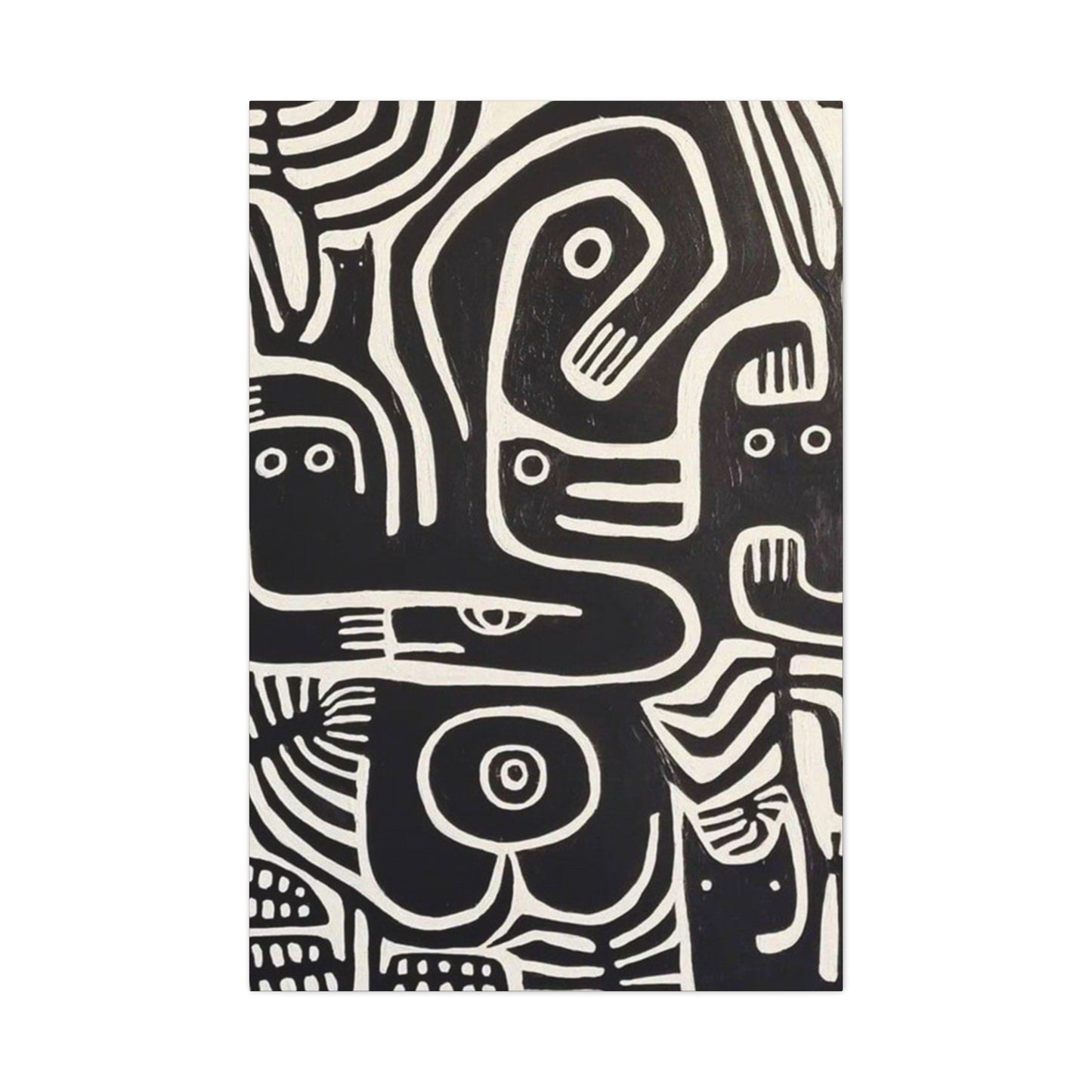 Monochrome Black Cat Wall Art & Canvas Prints