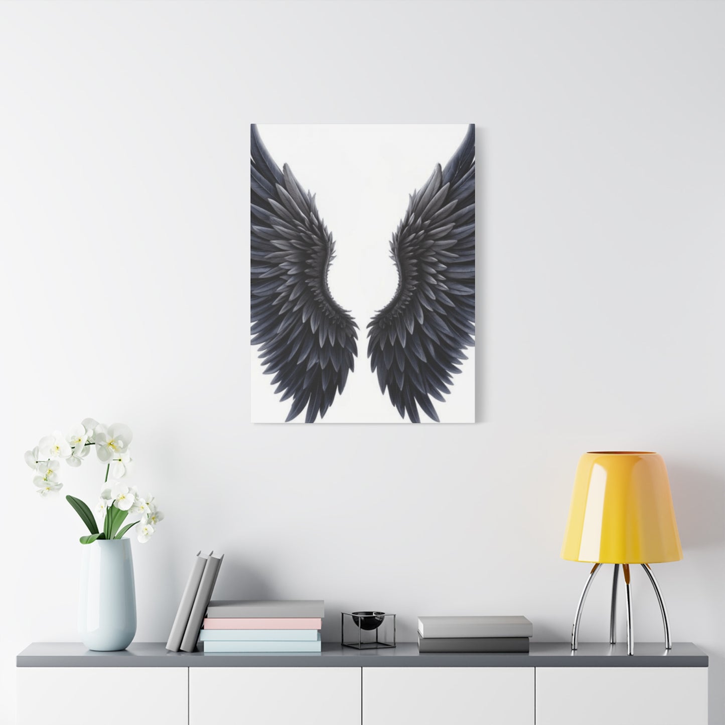 Black Shades Angel Wings Wall Art & Canvas Prints