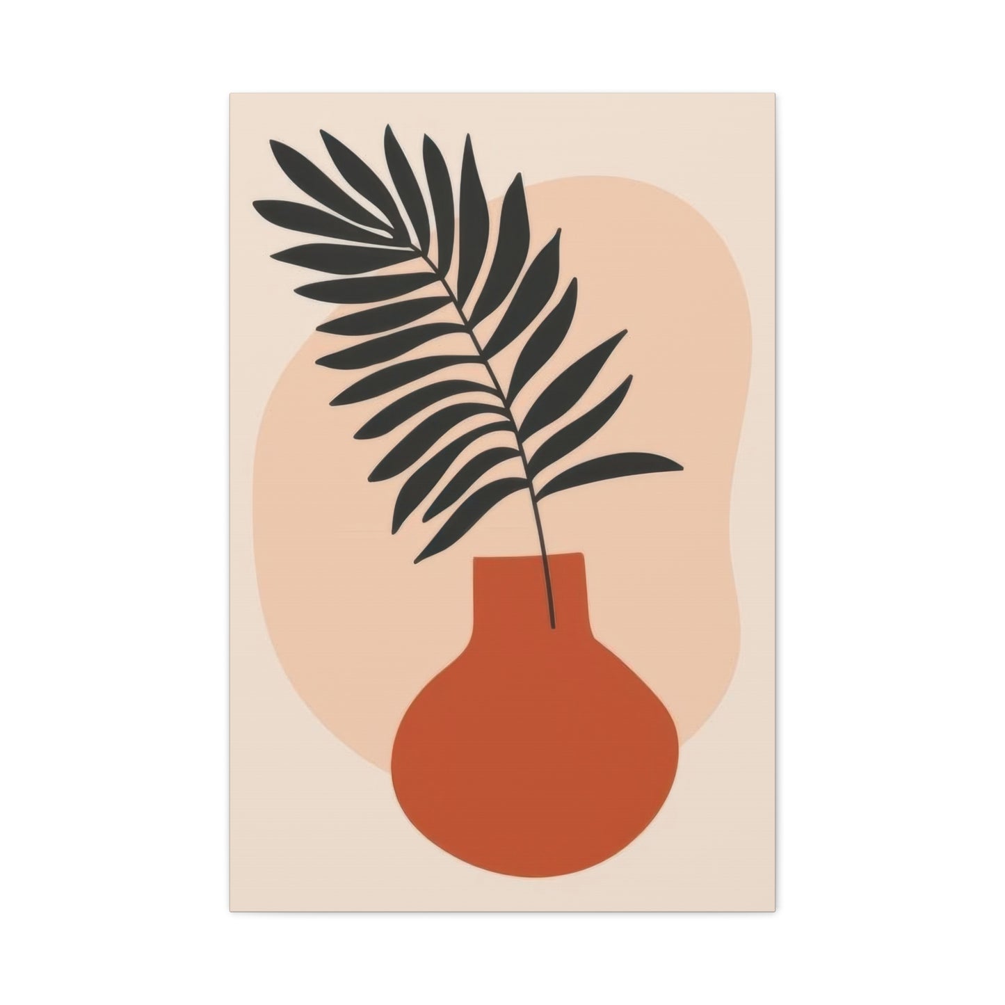 Orange Vase Abstract Earth Tones Wall Art & Canvas Prints
