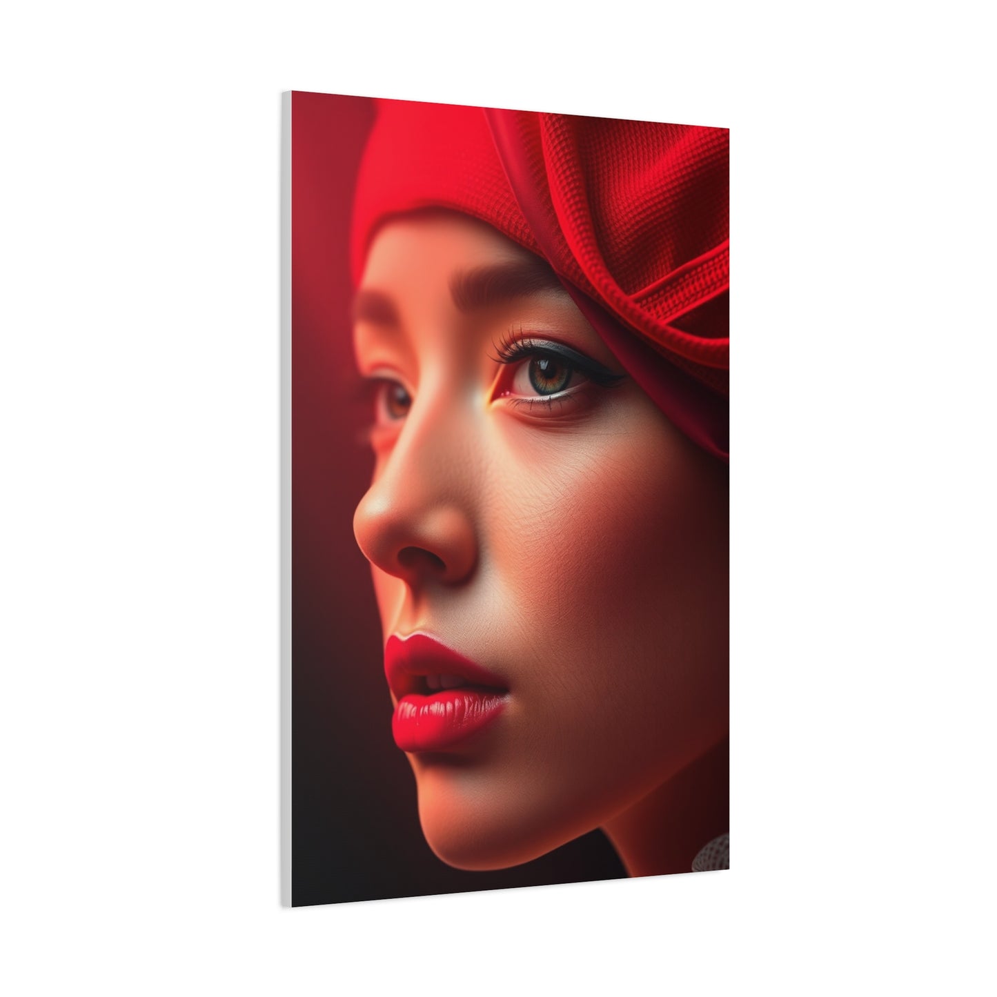 Burgundy Illumination Piece Wall Art & Canvas Print