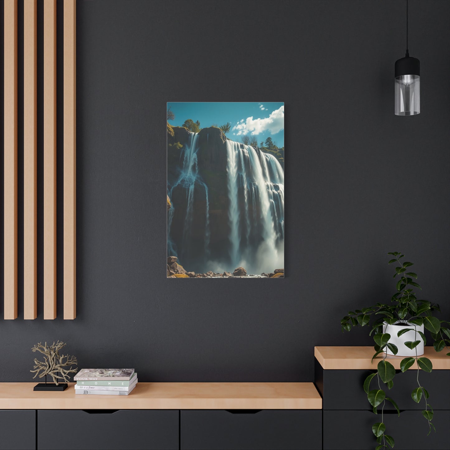 Disassembled Waterfall Reverie Wall Art & Canvas Print
