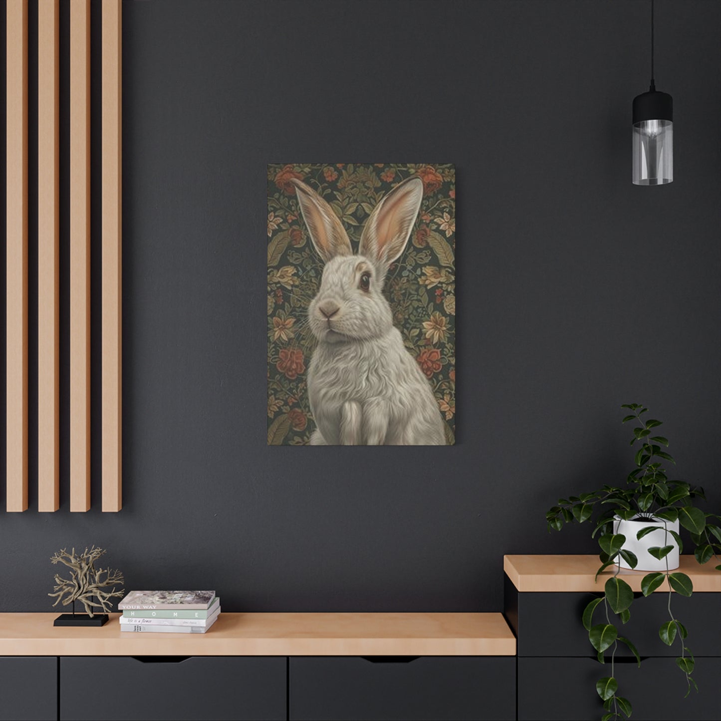 White Bunny Wall Art & Canvas Prints
