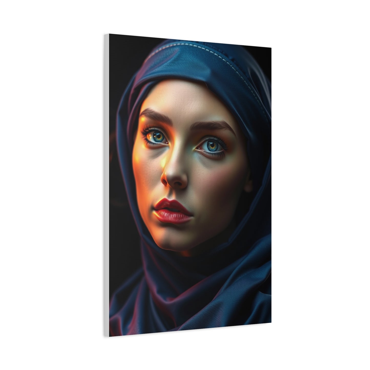 Refined Sienna and Sapphire Wall Art & Canvas Print