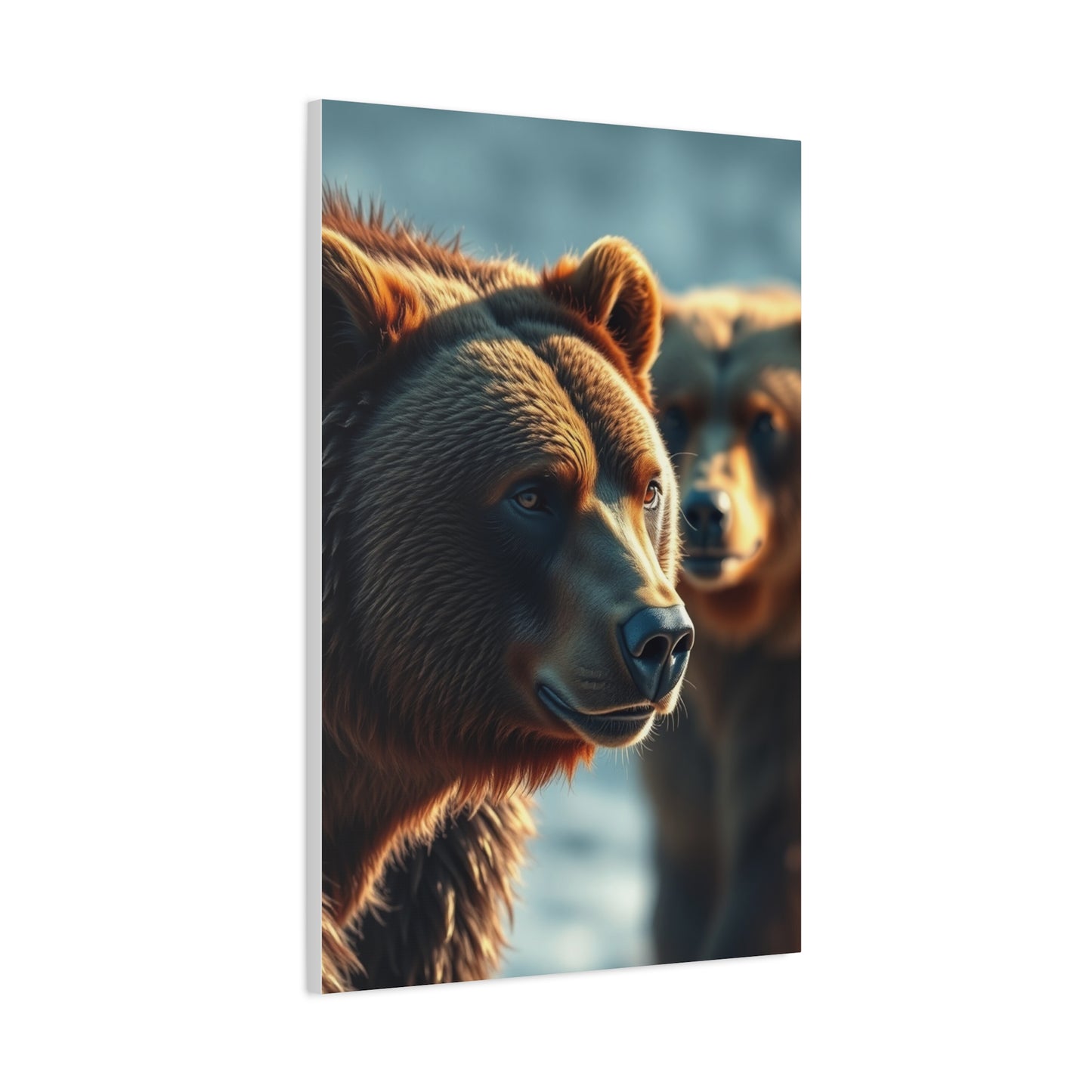 Grandiose Bear Silhouette Art Wall Art & Canvas Print
