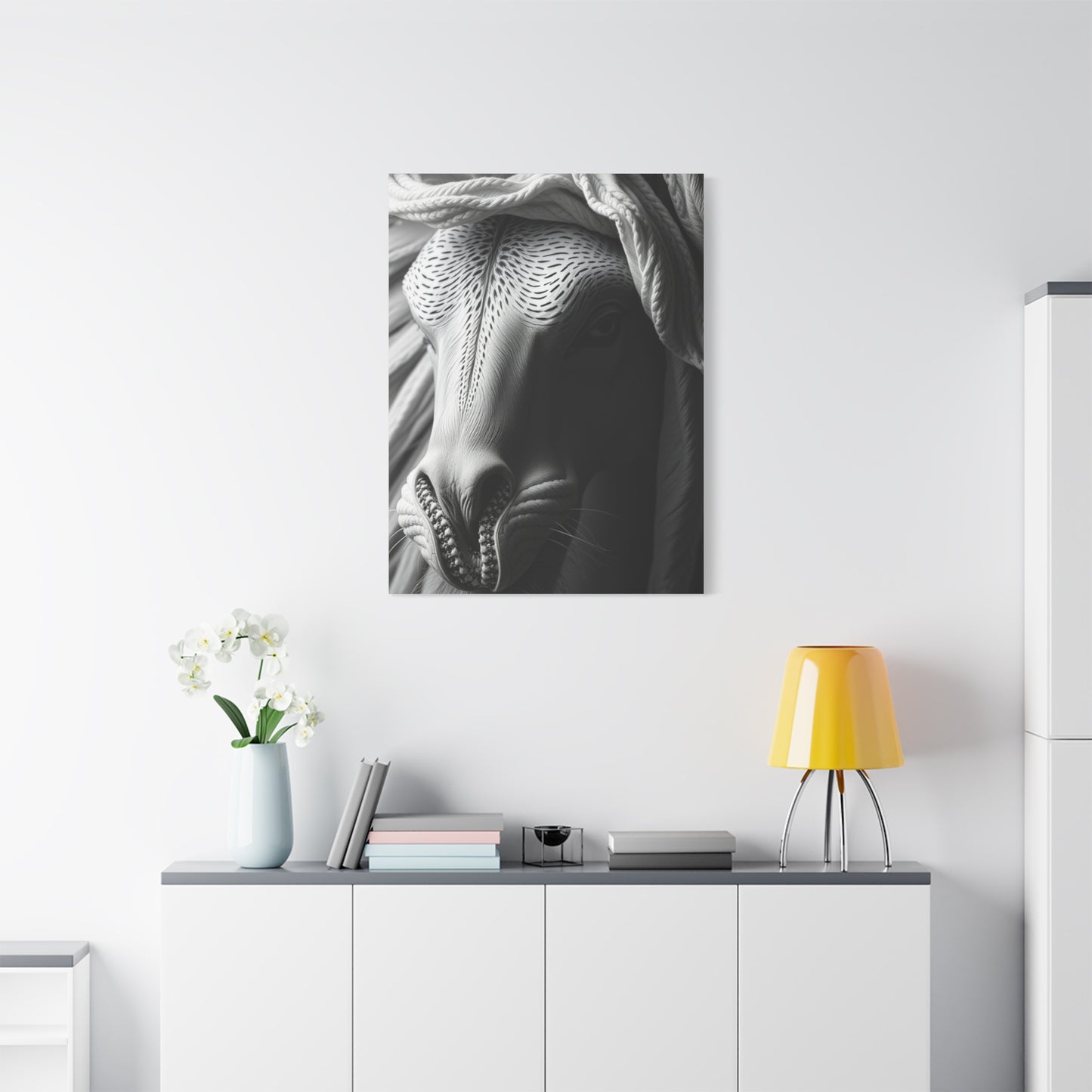 Luxe Noir Blanc Canvas Wall Art & Canvas Print