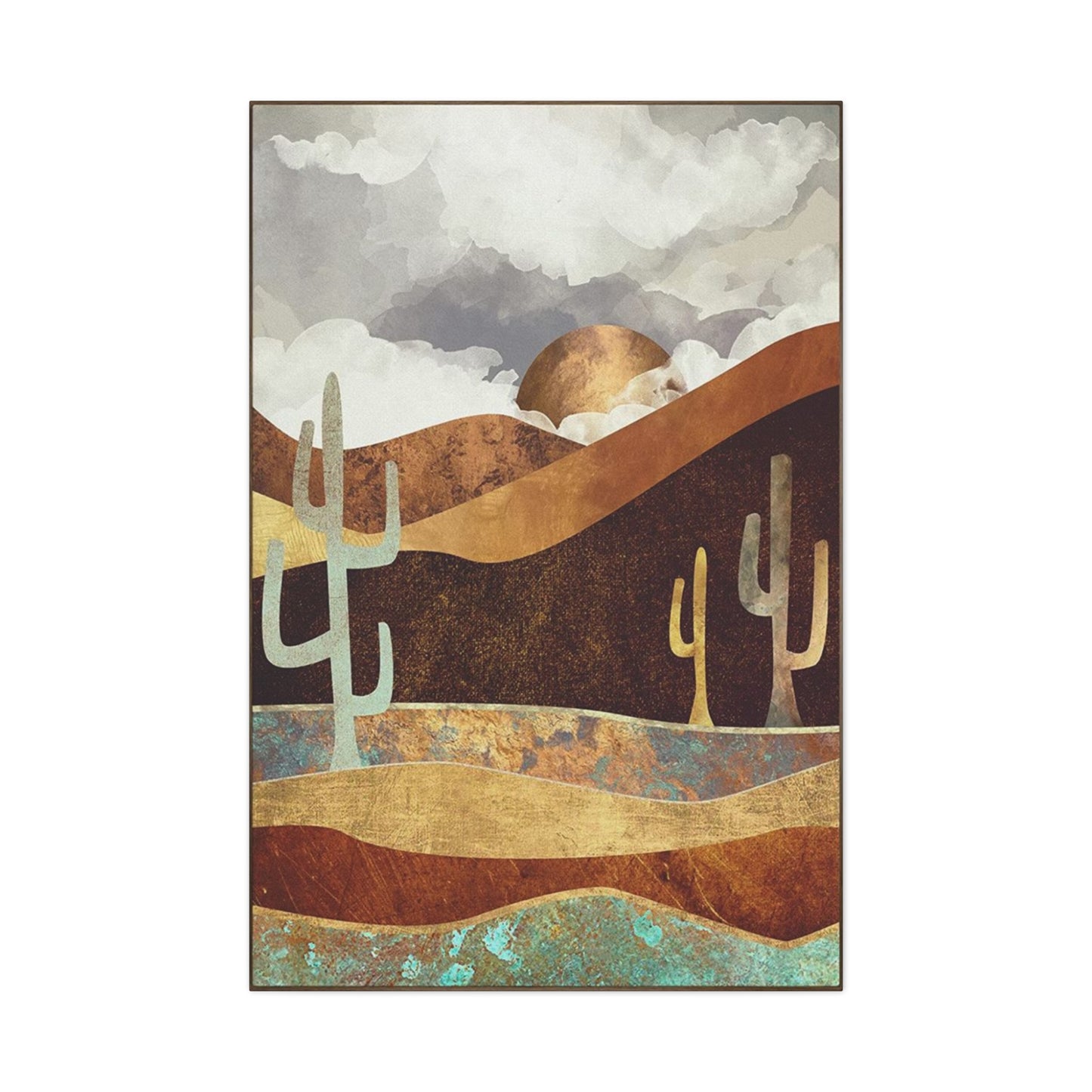 Large Cactus In Desert Wall Art & Canvas Prints