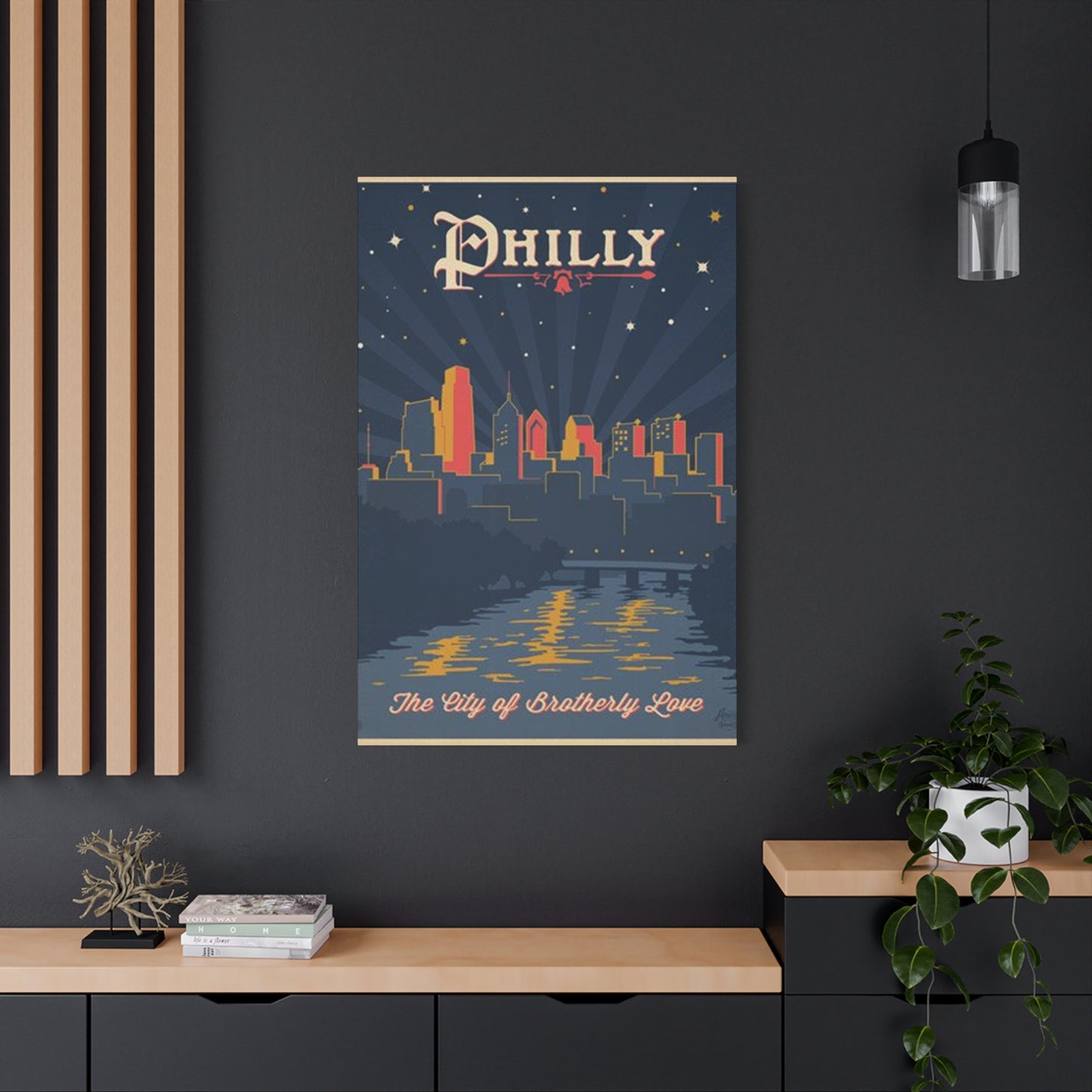 Dark City Philadelphia Poster Wall Art & Canvas Prints