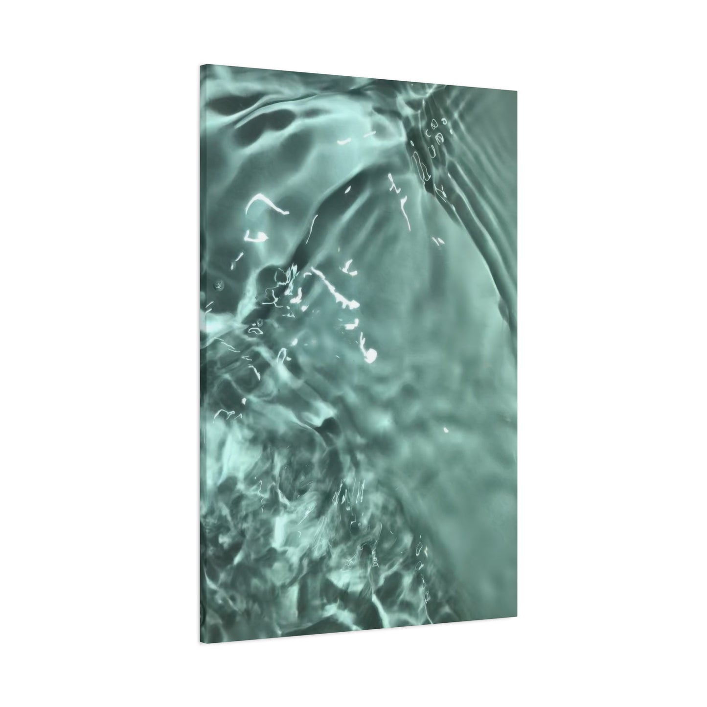 Green Cool Water Layers Wall Art & Canvas Prints