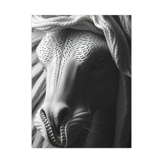 Luxe Noir Blanc Canvas Wall Art & Canvas Print