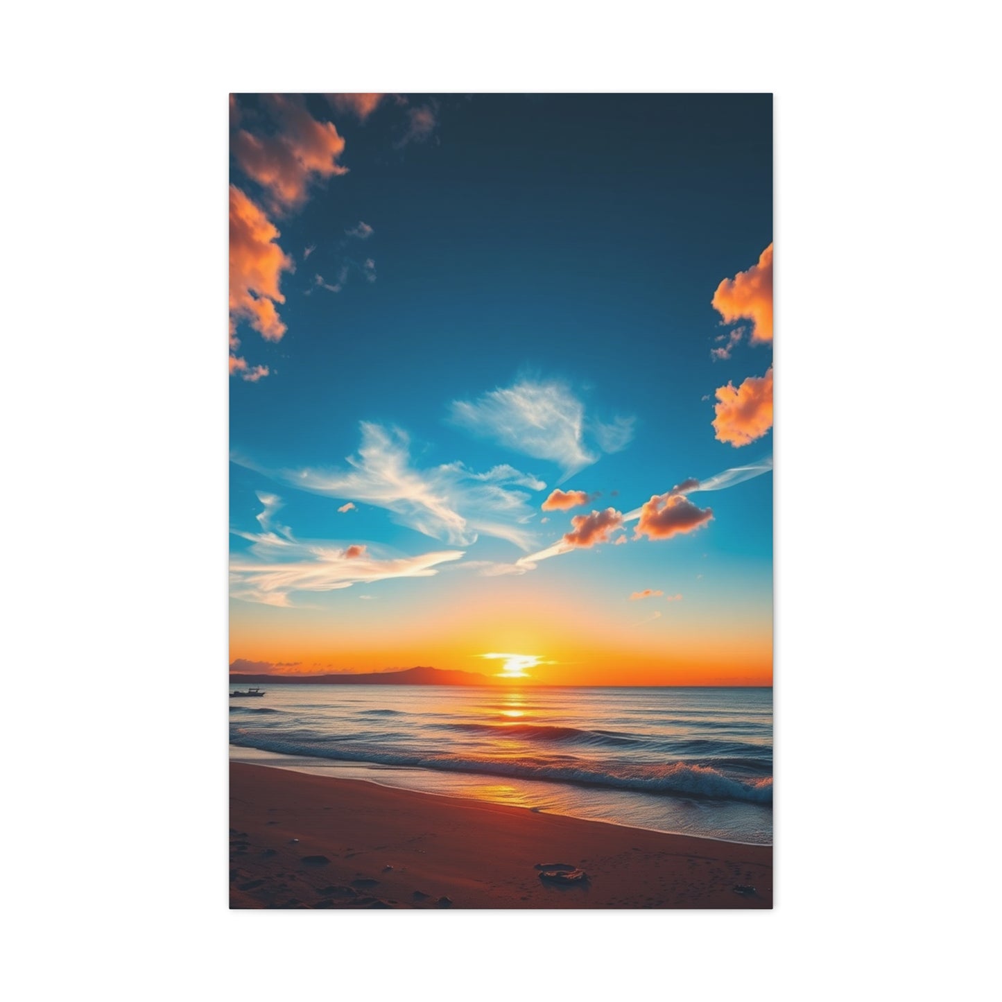 Masterpiece Beach Sunrise and Sunset Art Vision Wall Art & Canvas Print