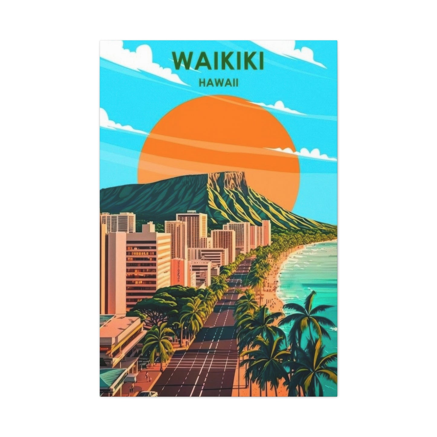 Waikiki Hawaii Wall Art & Canvas Prints