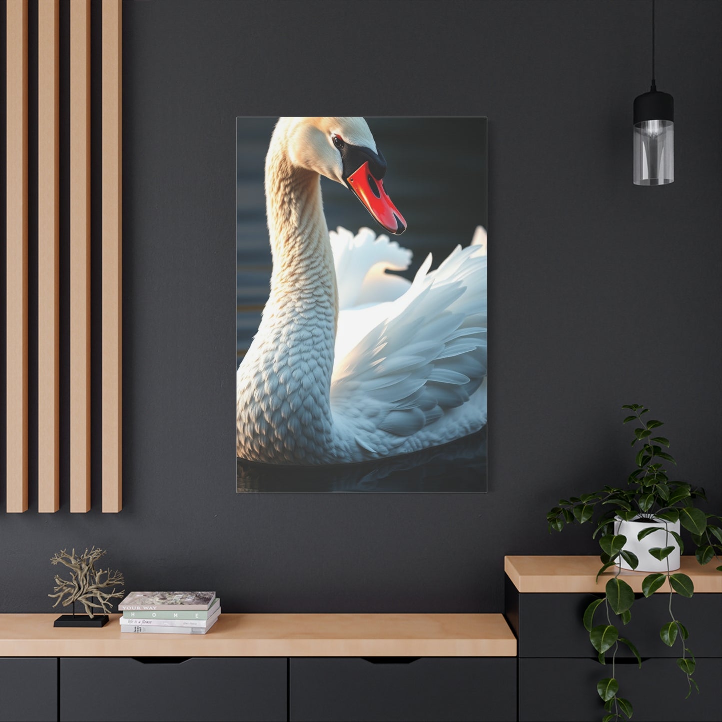 Swan Art Supreme Canvas Wall Art & Canvas Print
