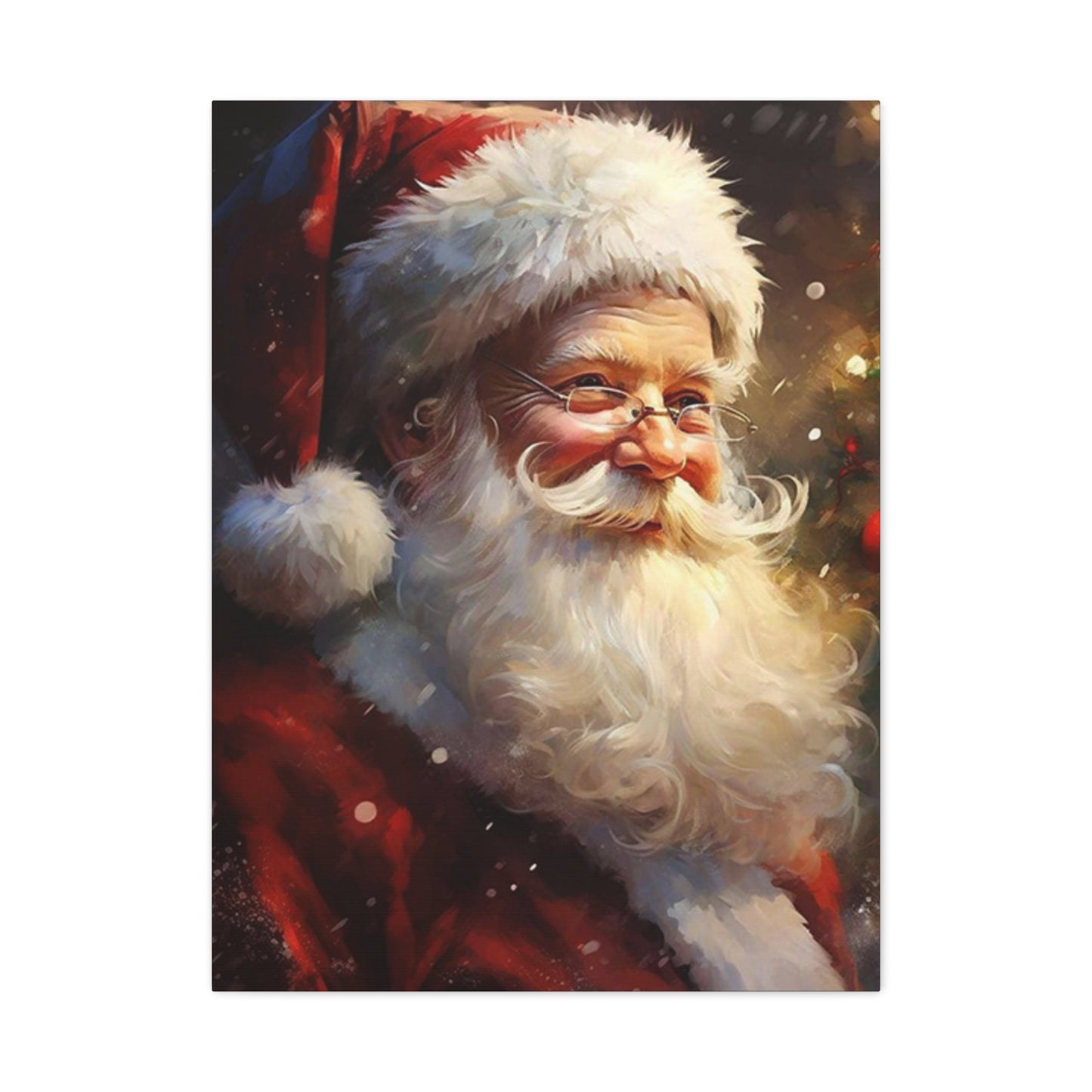 Happy Santa Claus Painting Wall Art & Canvas Prints