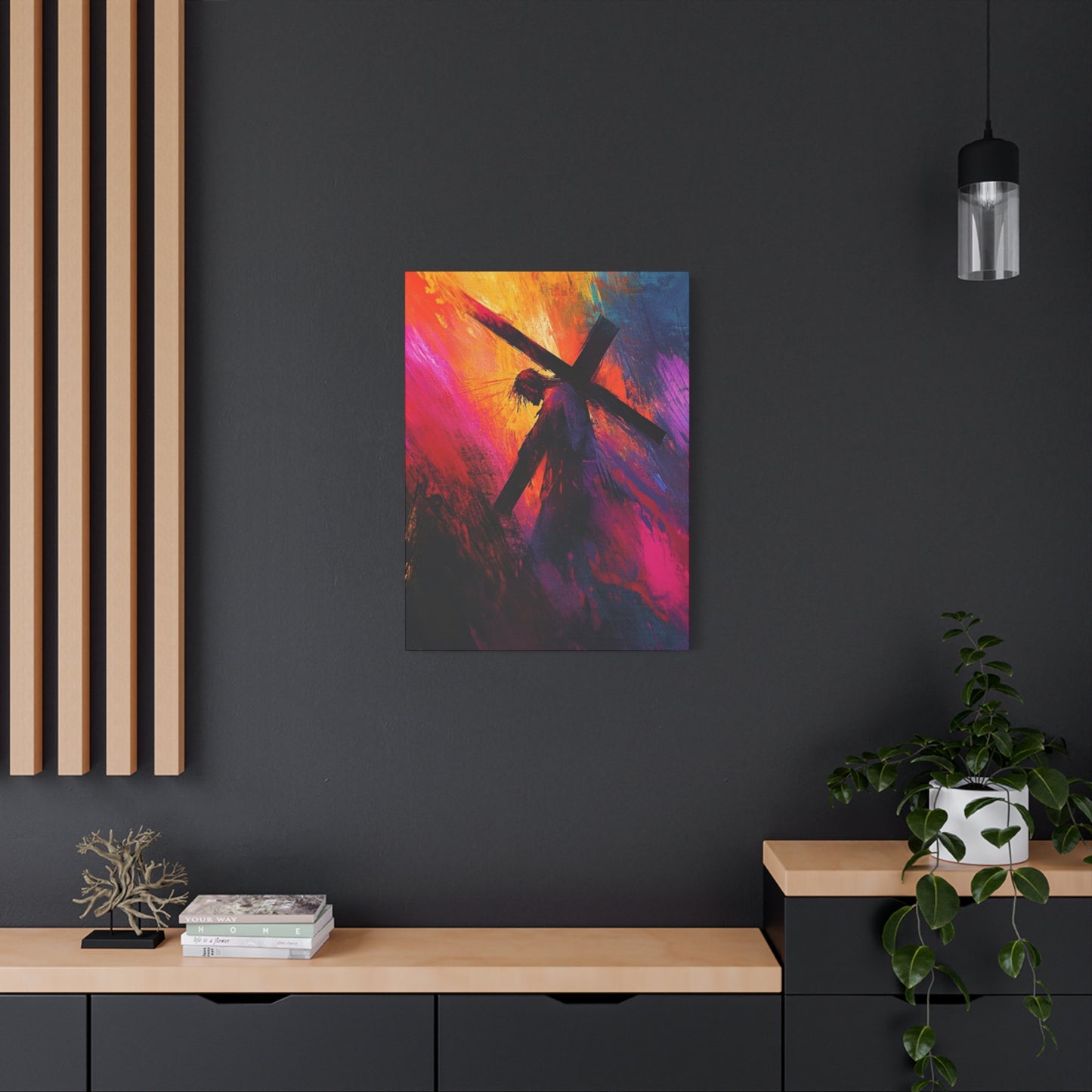 Abstract Jesus Caring Cross Wall Art & Canvas Prints