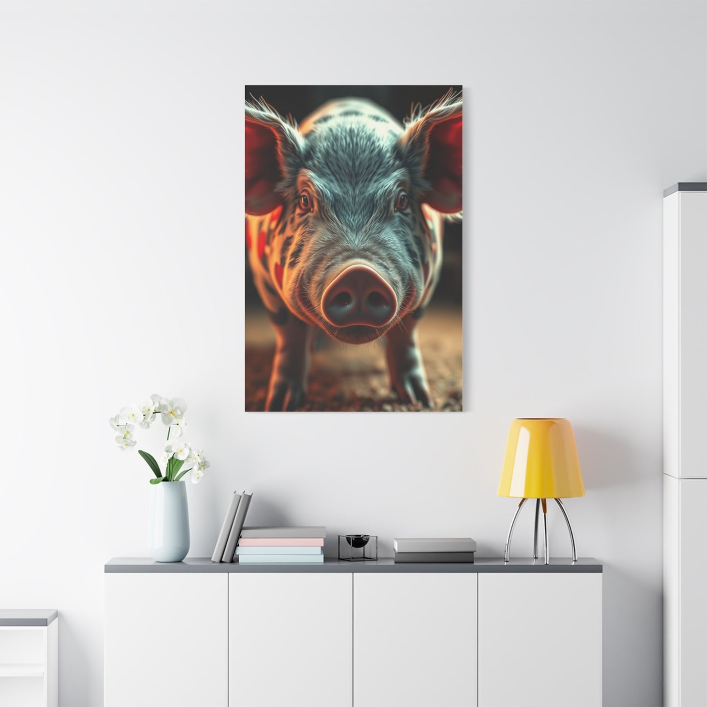 Pig Art Canvas Art 1 Wall Art & Canvas Print