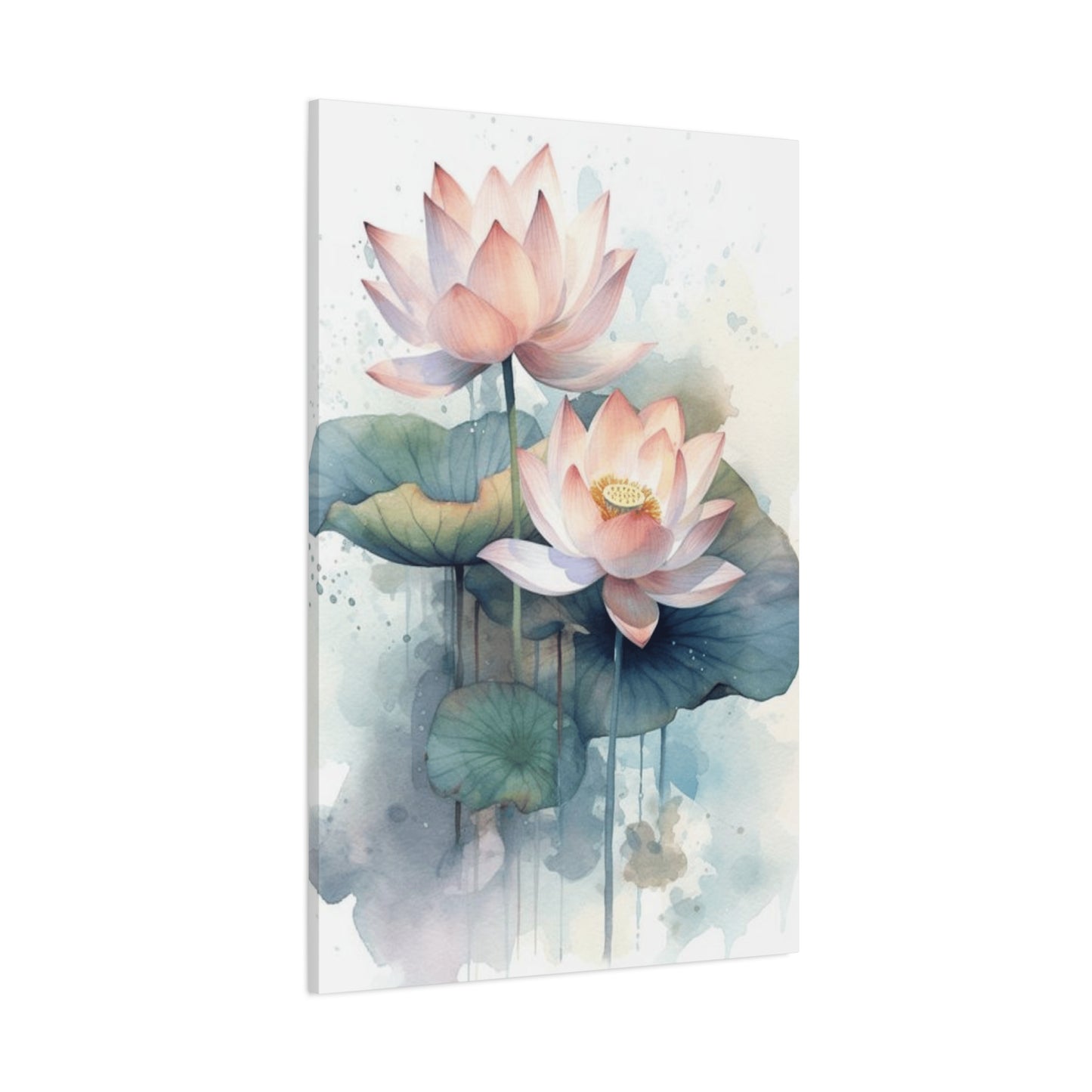 White Lotus Painting Wall Art & Canvas Prints