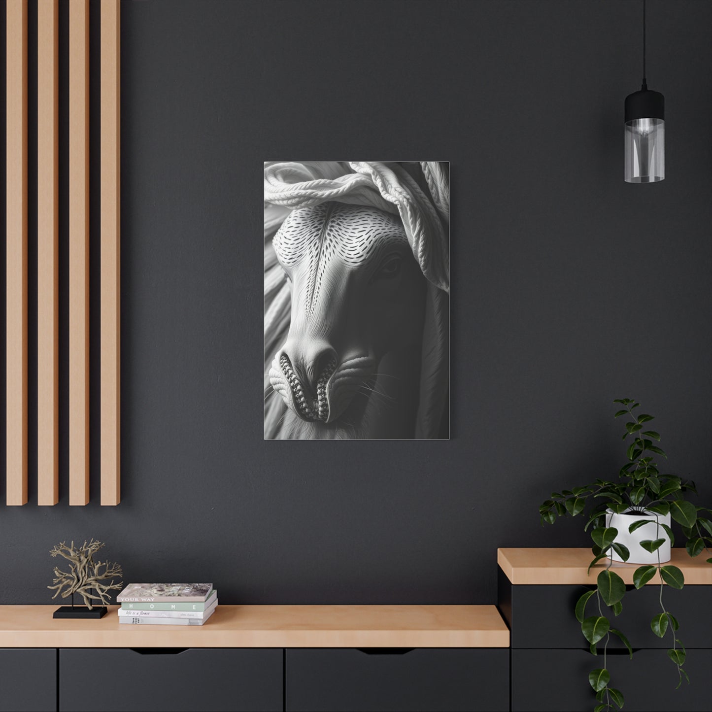 Luxe Noir Blanc Canvas Wall Art & Canvas Print