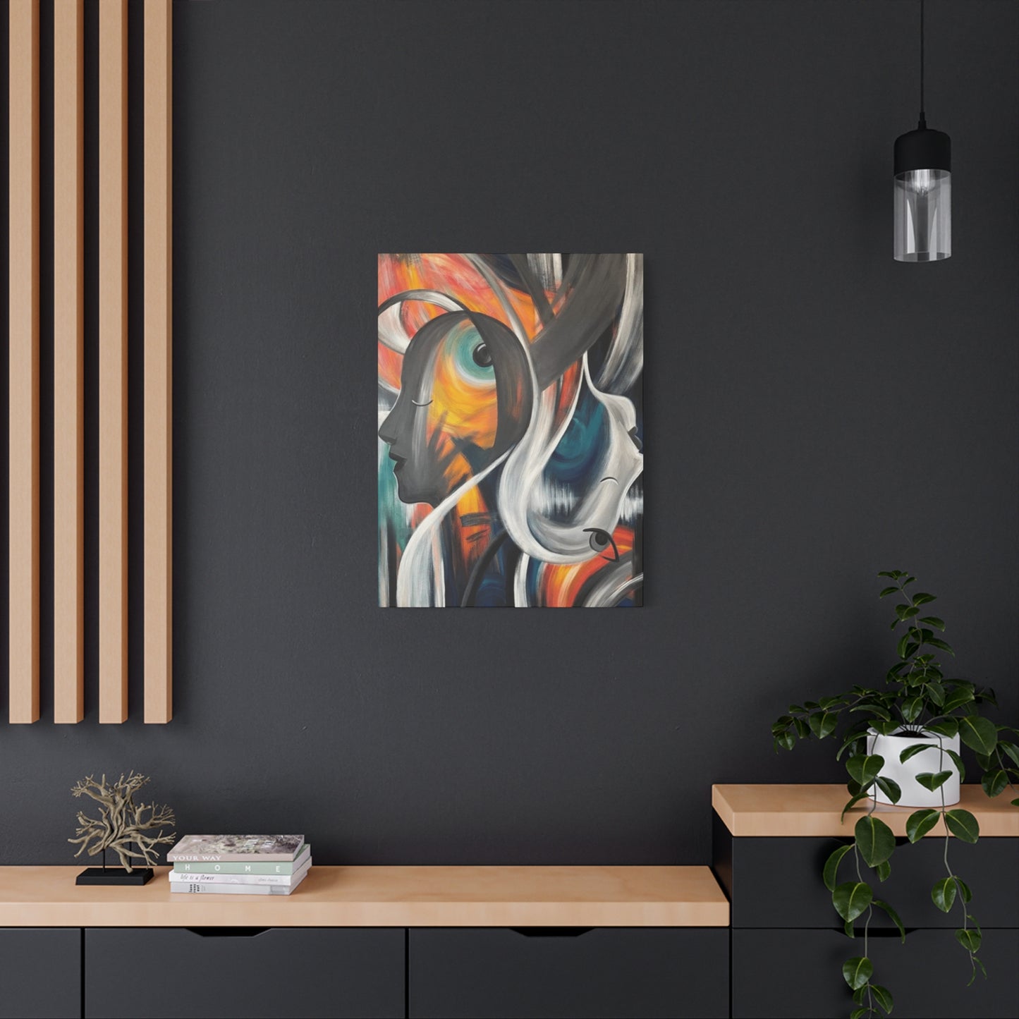 Abstract Faces Painting Wall Art & Canvas Prints